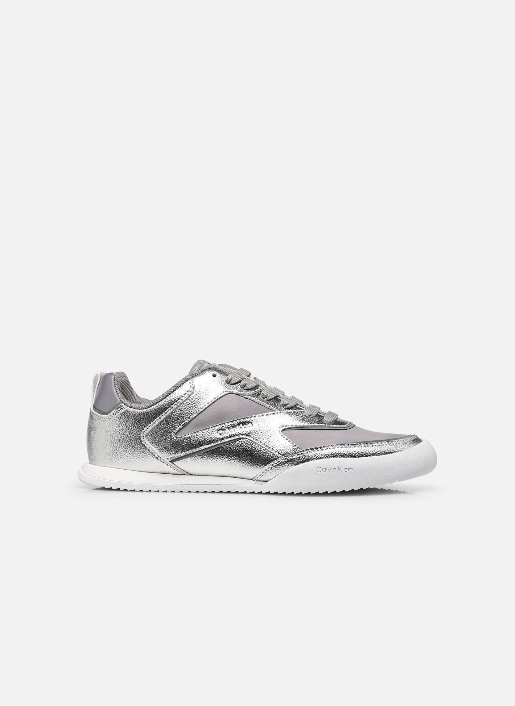 Baskets basses LOW PRO RUN LACE STR femme gris Calvin Klein Baskets basses LOW PRO RUN LACE STR femme gris SILVER