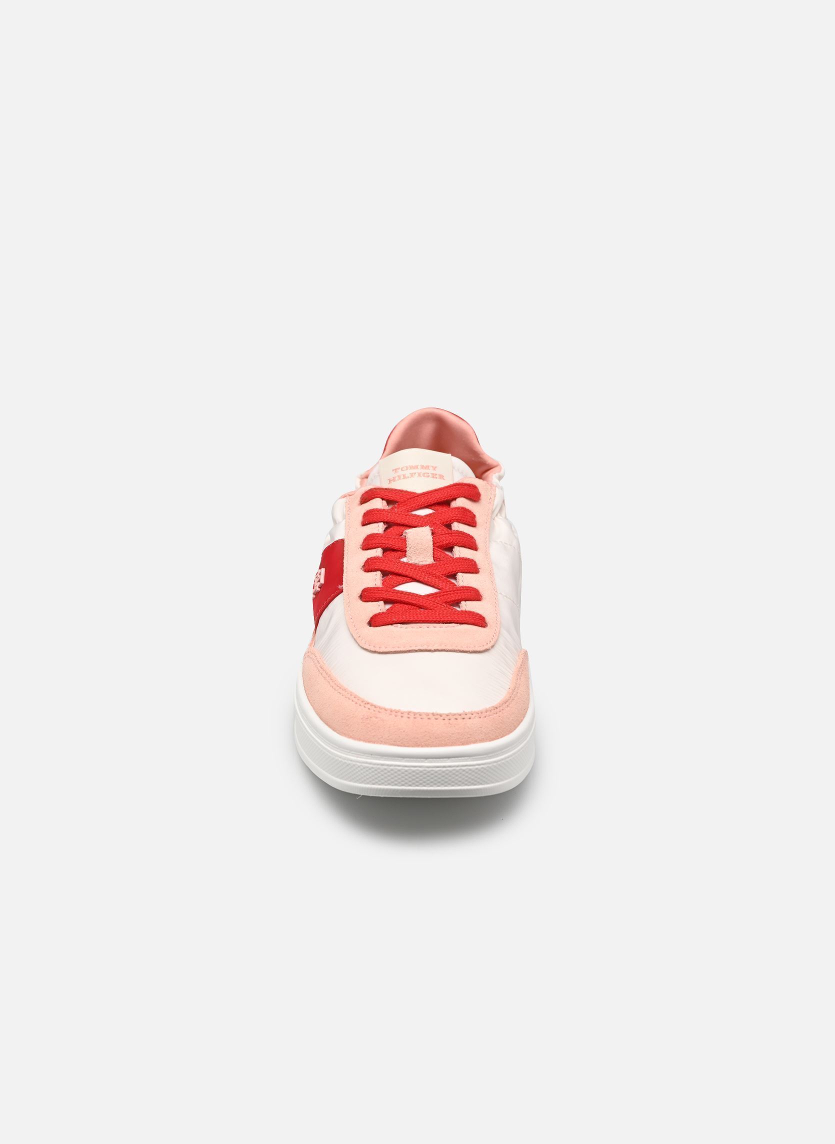 Lage sneakers TH HERITAGE NYLON SN dames roze Tommy Hilfiger Lage sneakers TH HERITAGE NYLON SN dames roze ORNAMENTAL RED/PORCELAIN PINK