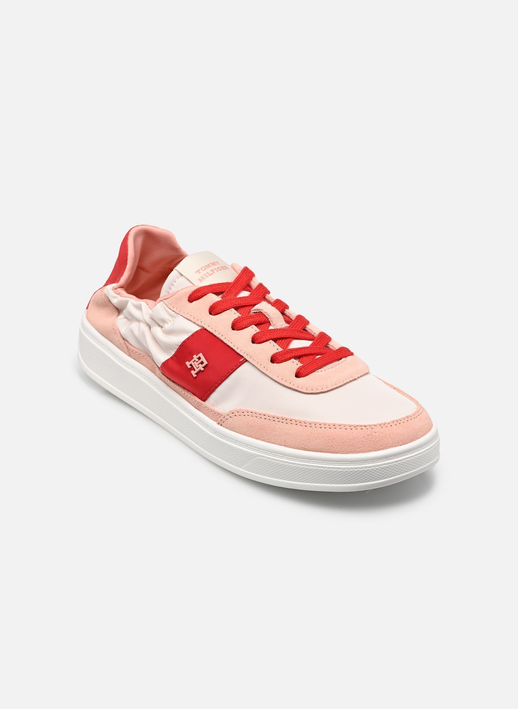 Lage sneakers TH HERITAGE NYLON SN dames roze Tommy Hilfiger Lage sneakers TH HERITAGE NYLON SN dames roze ORNAMENTAL RED/PORCELAIN PINK