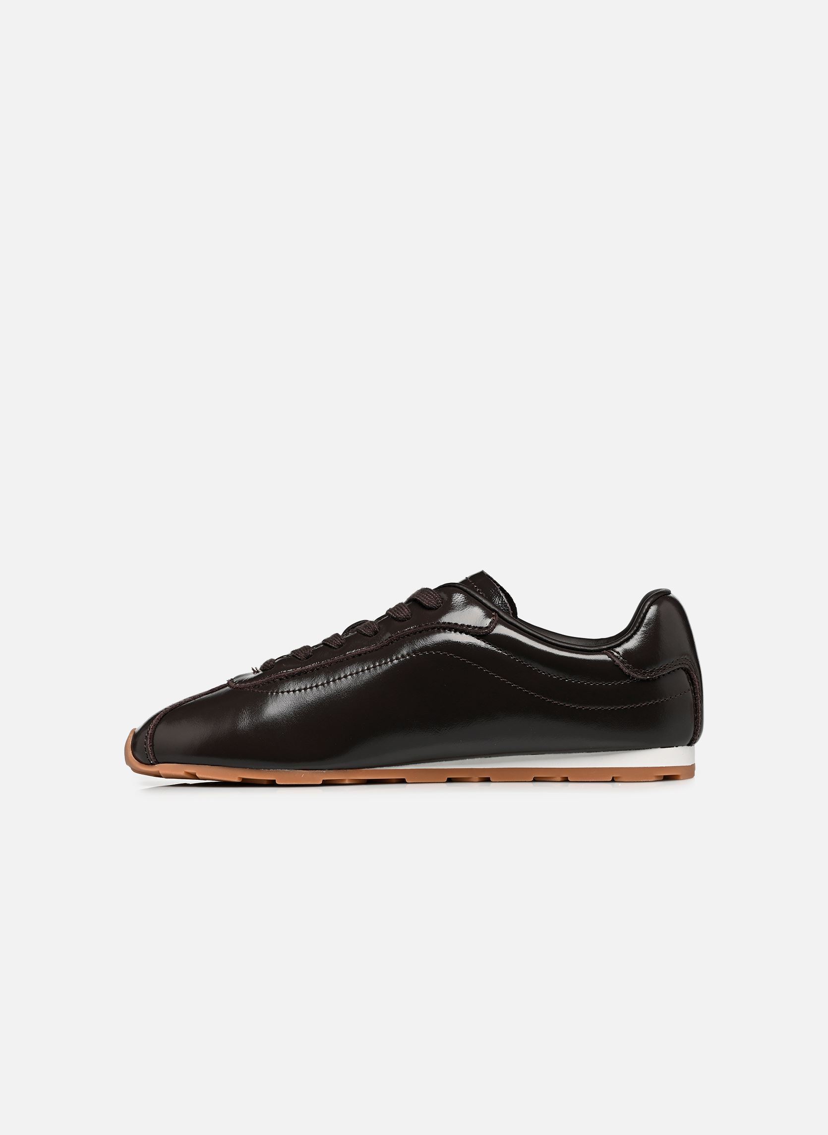 Lage sneakers BELLA SNEAKER LEATHE dames bruin Tommy Hilfiger Lage sneakers BELLA SNEAKER LEATHE dames bruin CHARRED WOOD