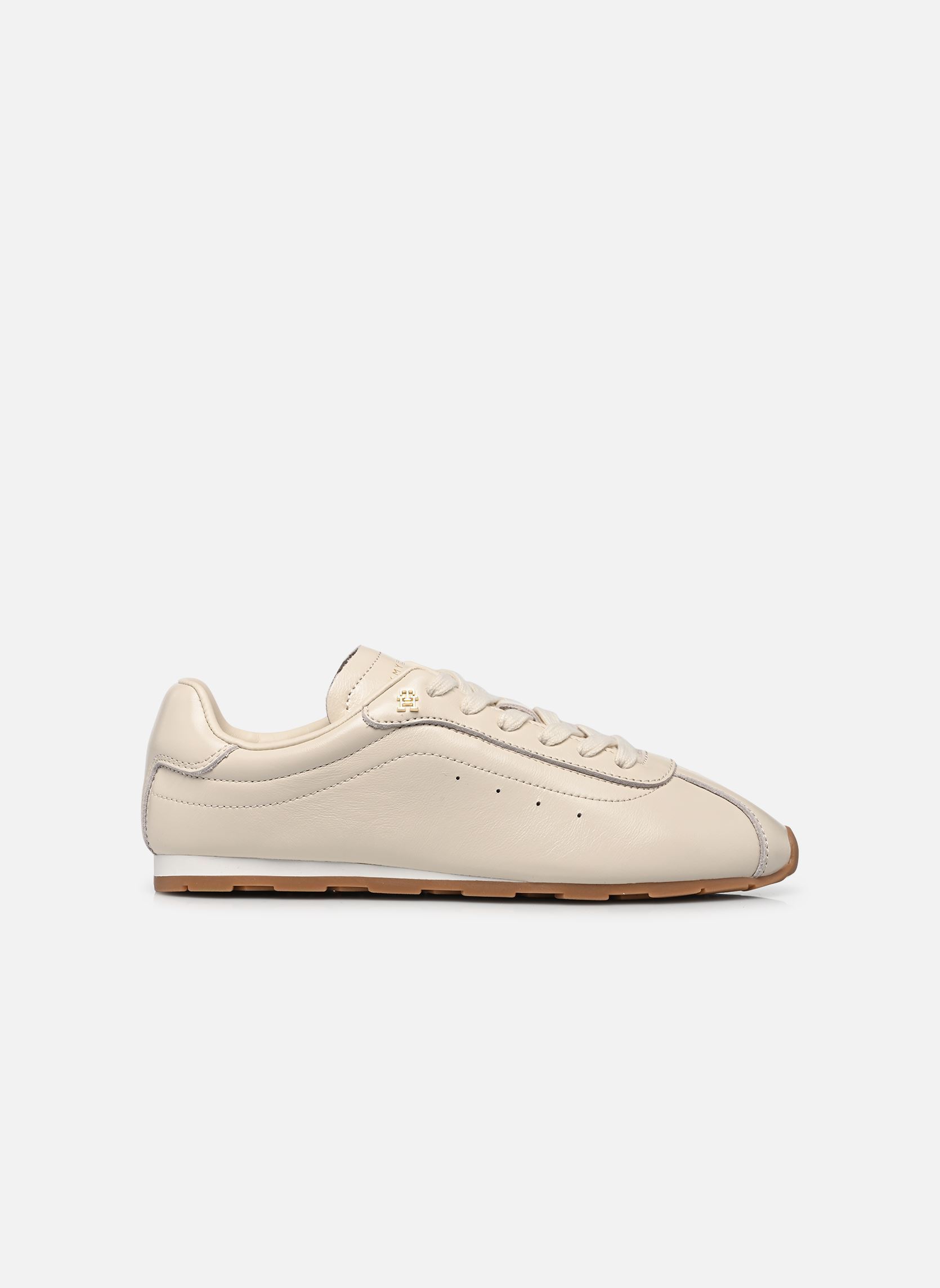 Baskets basses BELLA SNEAKER LEATHE femme beige Tommy Hilfiger Baskets basses BELLA SNEAKER LEATHE femme beige SOFT CREAM