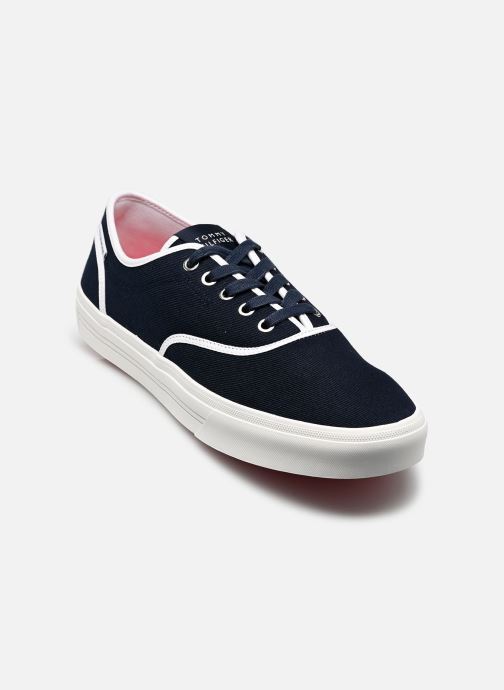 Tommy Hilfiger Niedrige Sneaker TH VULC CUP LONG LAC herren blau