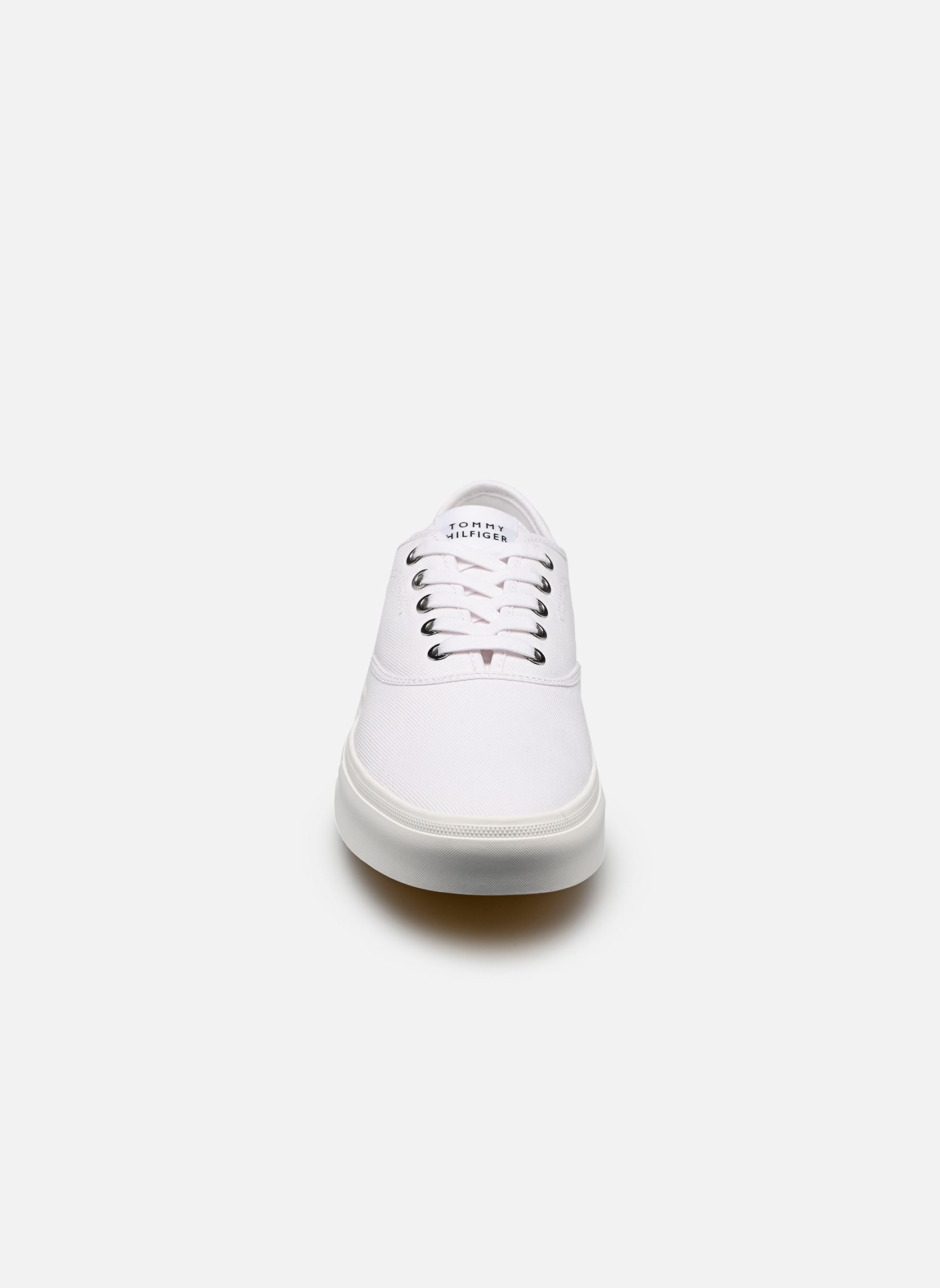 Niedrige Sneaker TH VULC CUP LONG LAC herren weiß Tommy Hilfiger Niedrige Sneaker TH VULC CUP LONG LAC herren weiß WHITE