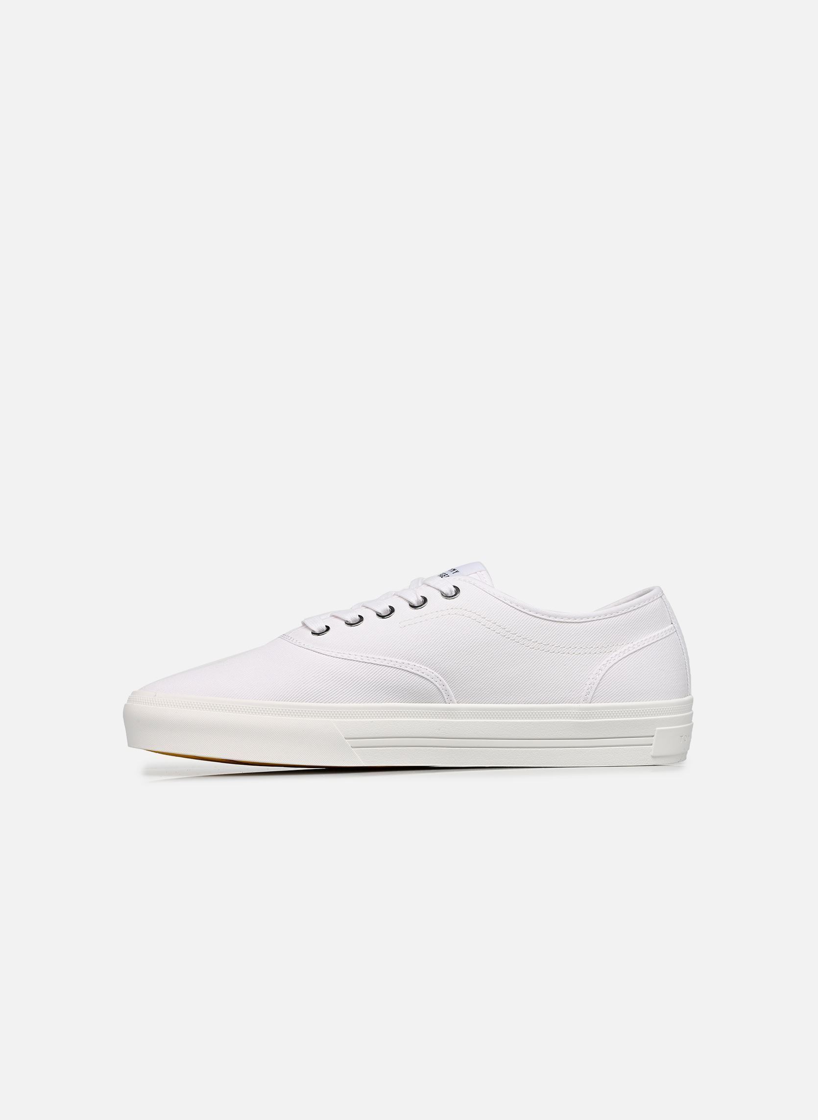 Niedrige Sneaker TH VULC CUP LONG LAC herren weiß Tommy Hilfiger Niedrige Sneaker TH VULC CUP LONG LAC herren weiß WHITE