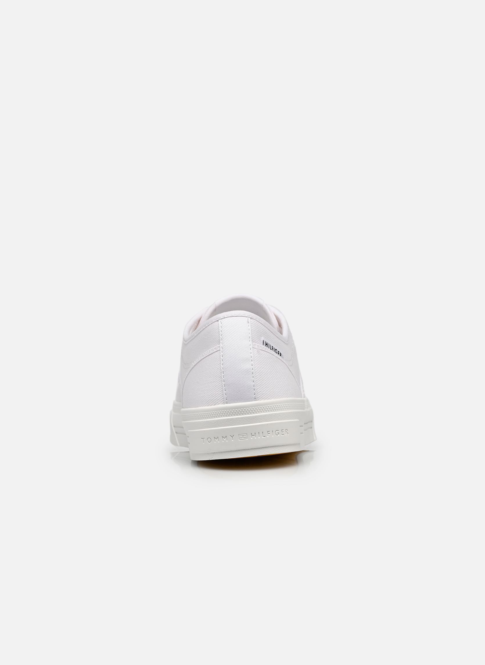 Niedrige Sneaker TH VULC CUP LONG LAC herren weiß Tommy Hilfiger Niedrige Sneaker TH VULC CUP LONG LAC herren weiß WHITE