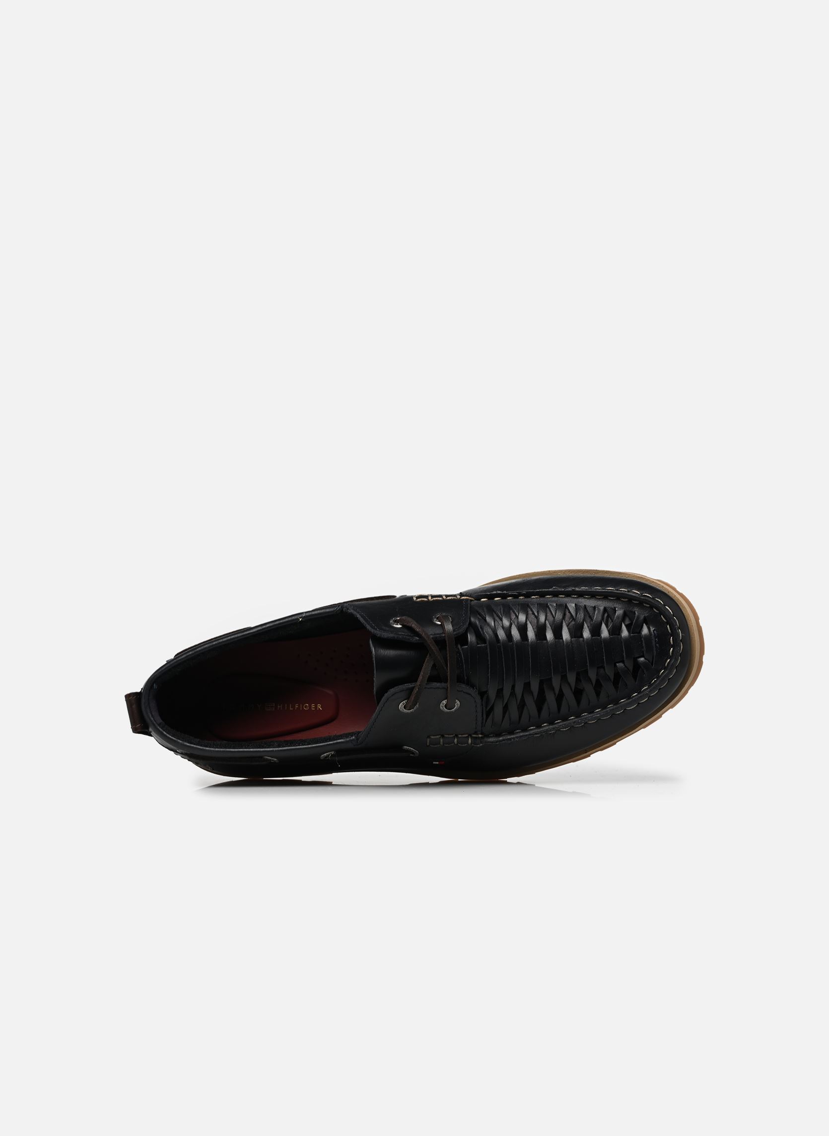 Chaussures bateaux HILFIGER BRAIDED LTH homme bleu Tommy Hilfiger Chaussures bateaux HILFIGER BRAIDED LTH homme bleu DESERT SKY