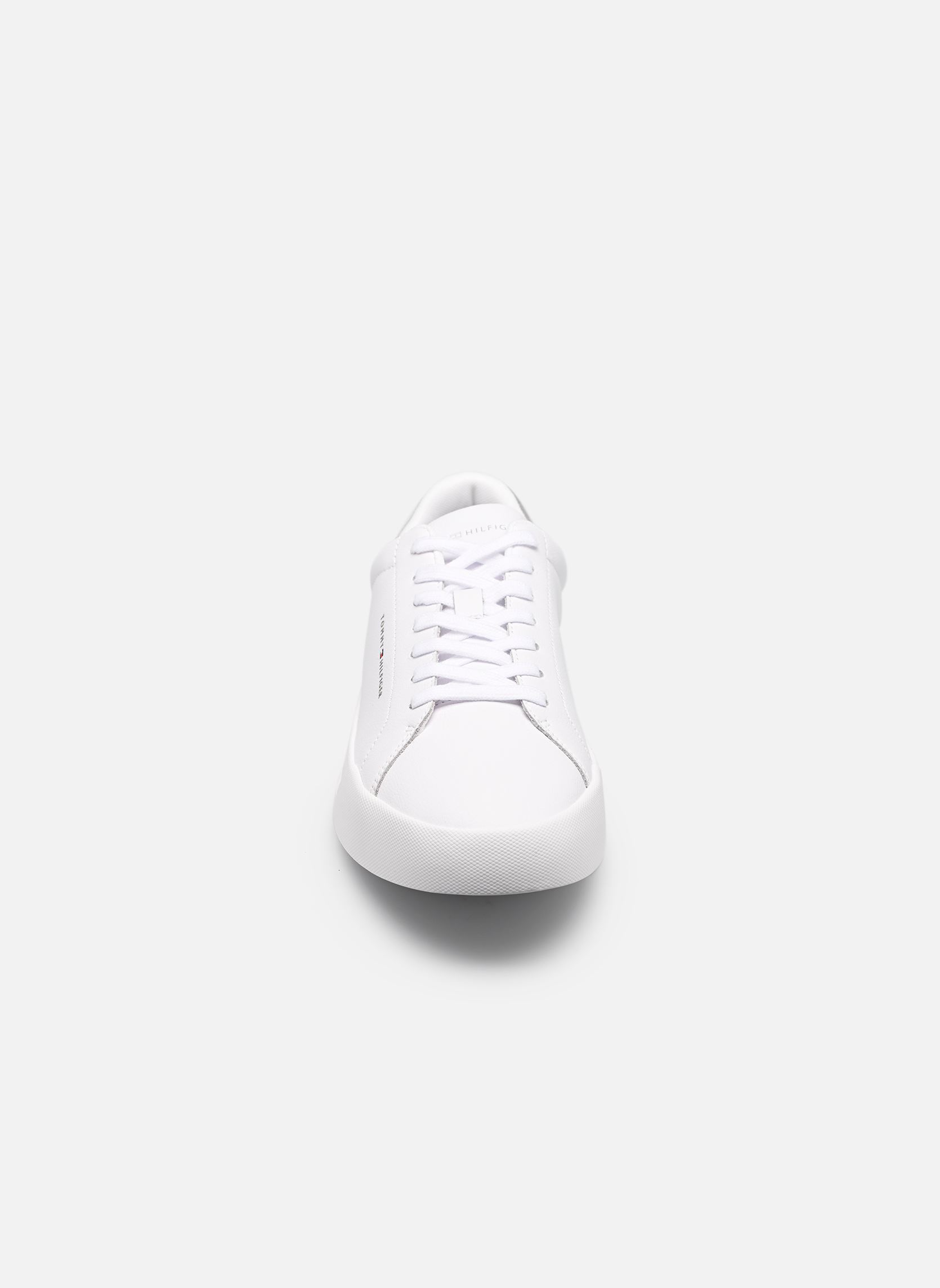Baskets basses TH COURT CORE ESS LE homme blanc Tommy Hilfiger Baskets basses TH COURT CORE ESS LE homme blanc WHITE/UNIVERSAL GREY