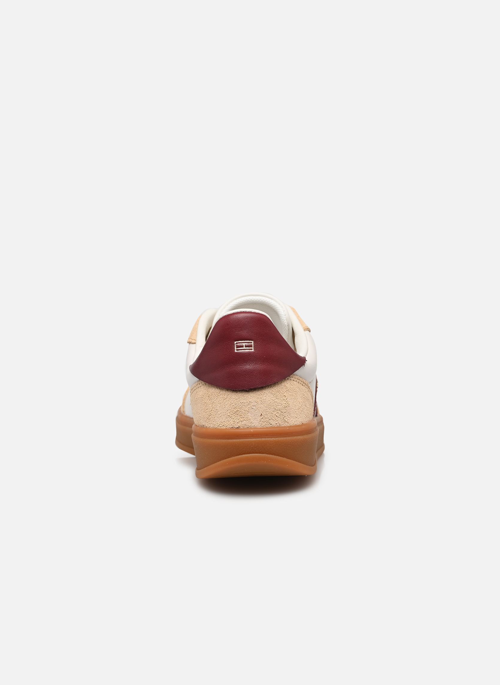 Baskets basses TH PREMIUM HERITAGE femme beige Tommy Hilfiger Baskets basses TH PREMIUM HERITAGE femme beige TRENCH/VELVET MAROON