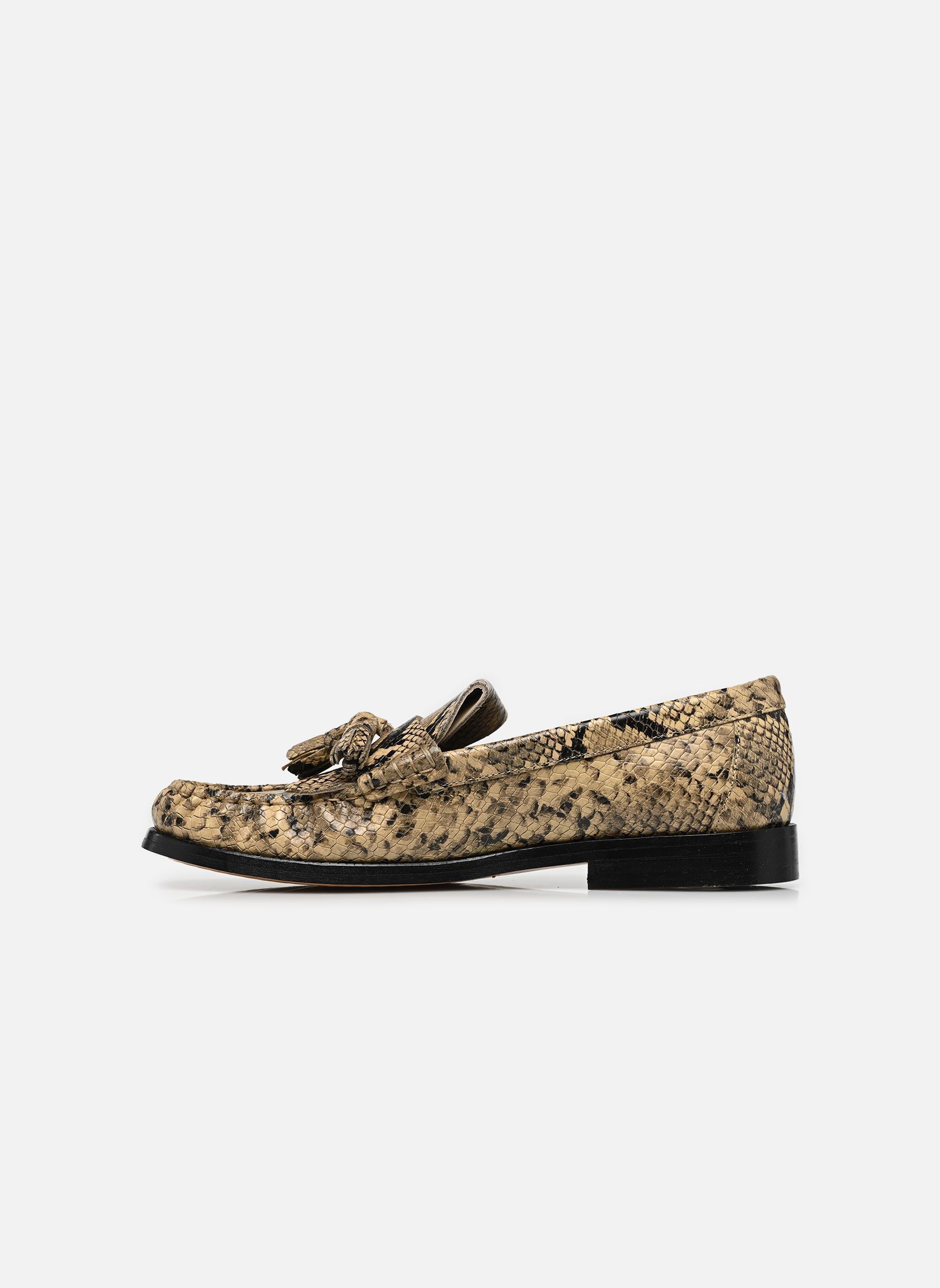 Mocassini TH LOAFER TASSEL SNA donna beige Tommy Hilfiger Mocassini TH LOAFER TASSEL SNA donna beige SNAKE