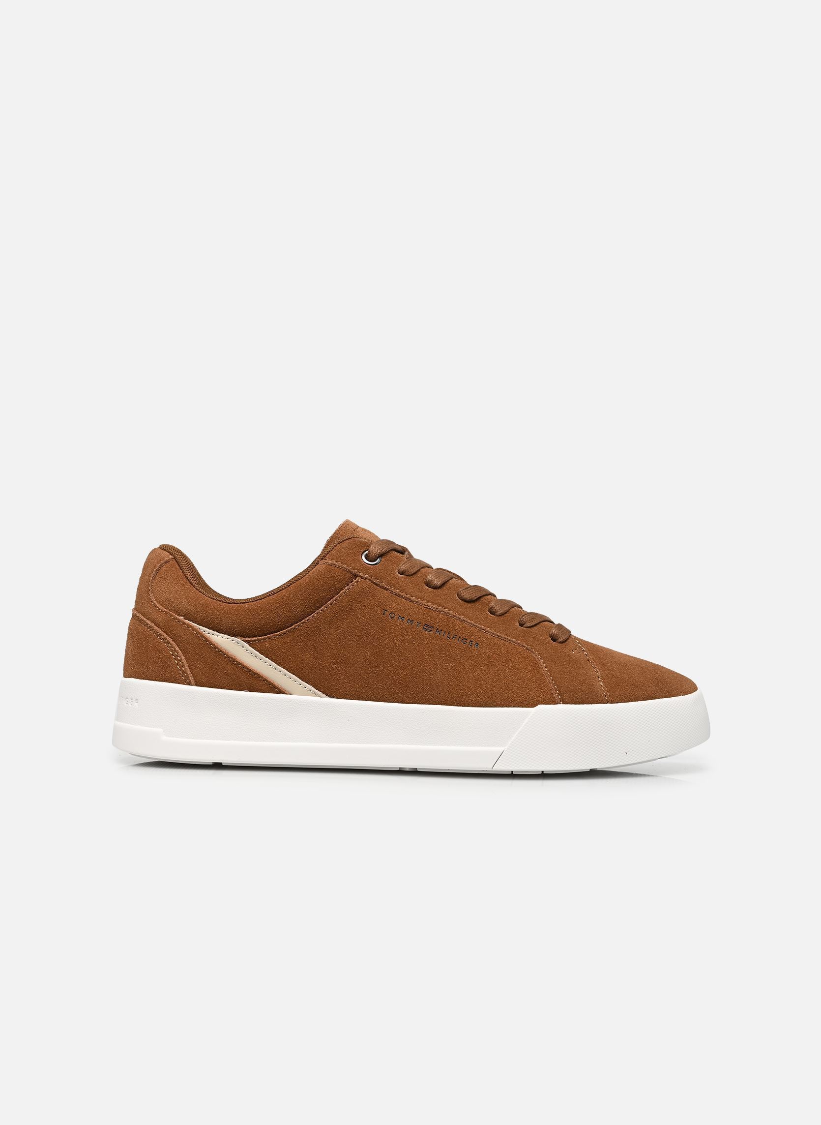 Baskets basses TH COURT PREMIUM SUE homme marron Tommy Hilfiger Baskets basses TH COURT PREMIUM SUE homme marron COCONUT GROVE