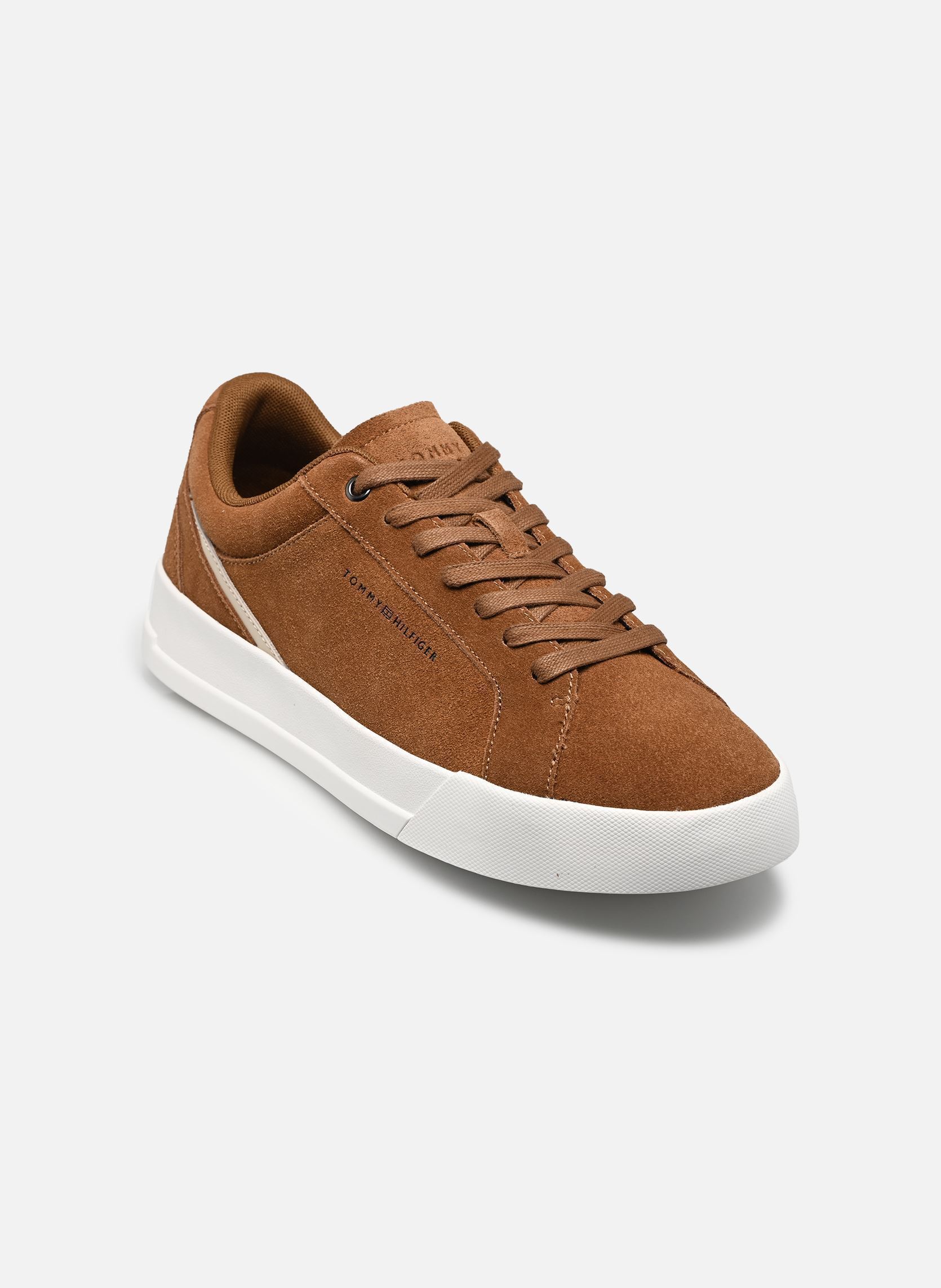 Baskets basses TH COURT PREMIUM SUE homme marron Tommy Hilfiger Baskets basses TH COURT PREMIUM SUE homme marron COCONUT GROVE