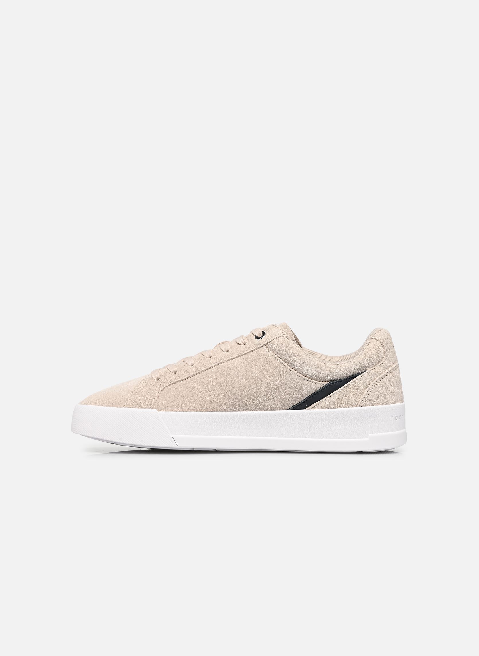 Baskets basses TH COURT PREMIUM SUE homme gris Tommy Hilfiger Baskets basses TH COURT PREMIUM SUE homme gris CLASSIC STONE