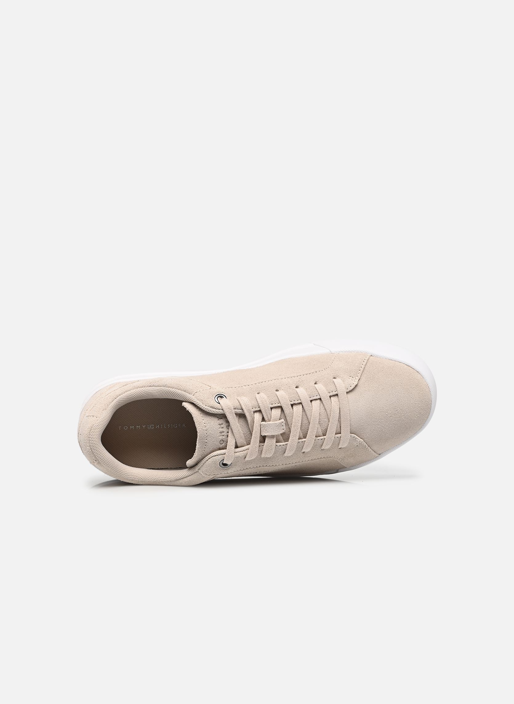 Baskets basses TH COURT PREMIUM SUE homme gris Tommy Hilfiger Baskets basses TH COURT PREMIUM SUE homme gris CLASSIC STONE
