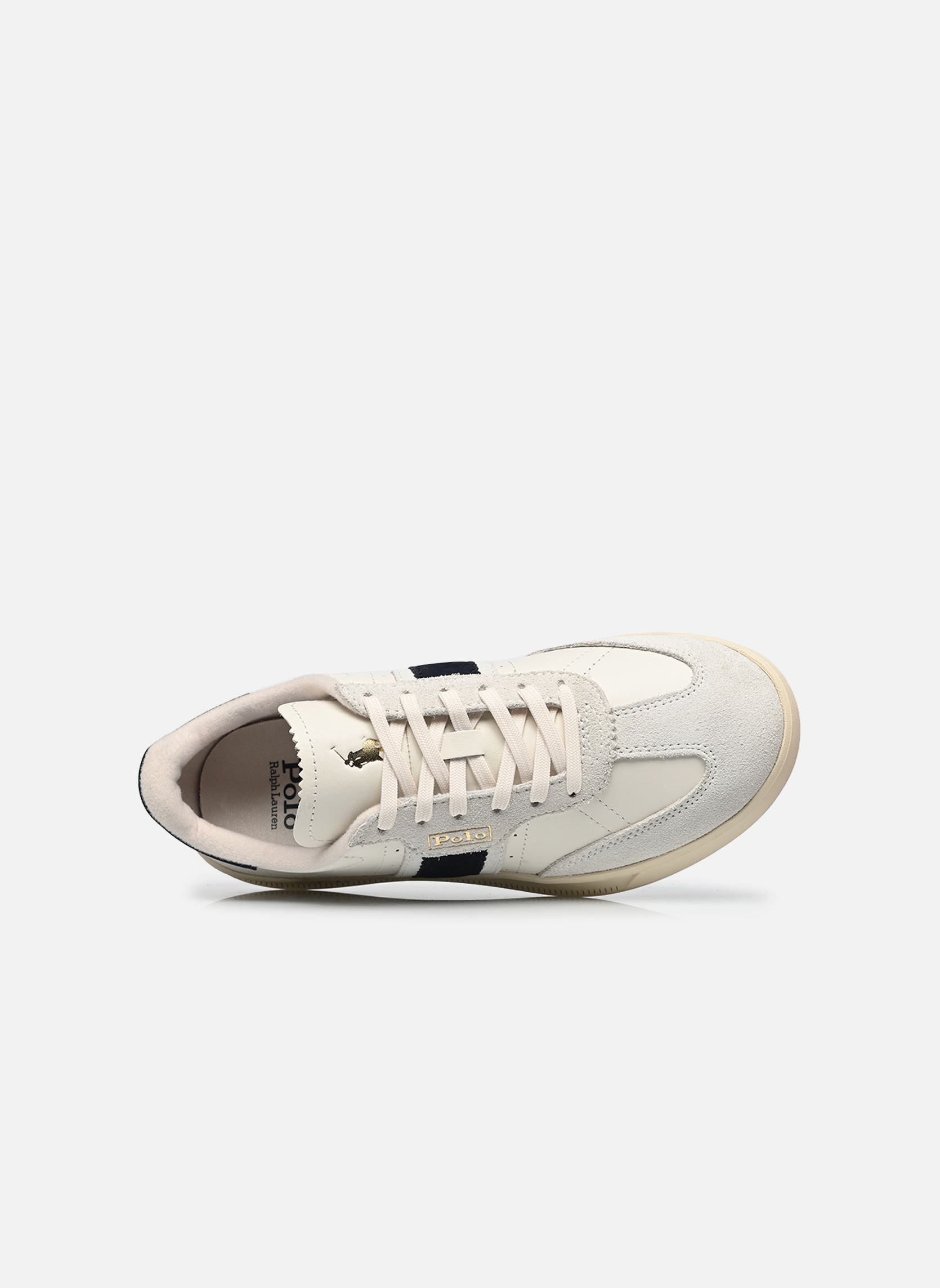 Baskets basses HTR AERA femme blanc Polo Ralph Lauren Baskets basses HTR AERA femme blanc BIANCO/NAVY