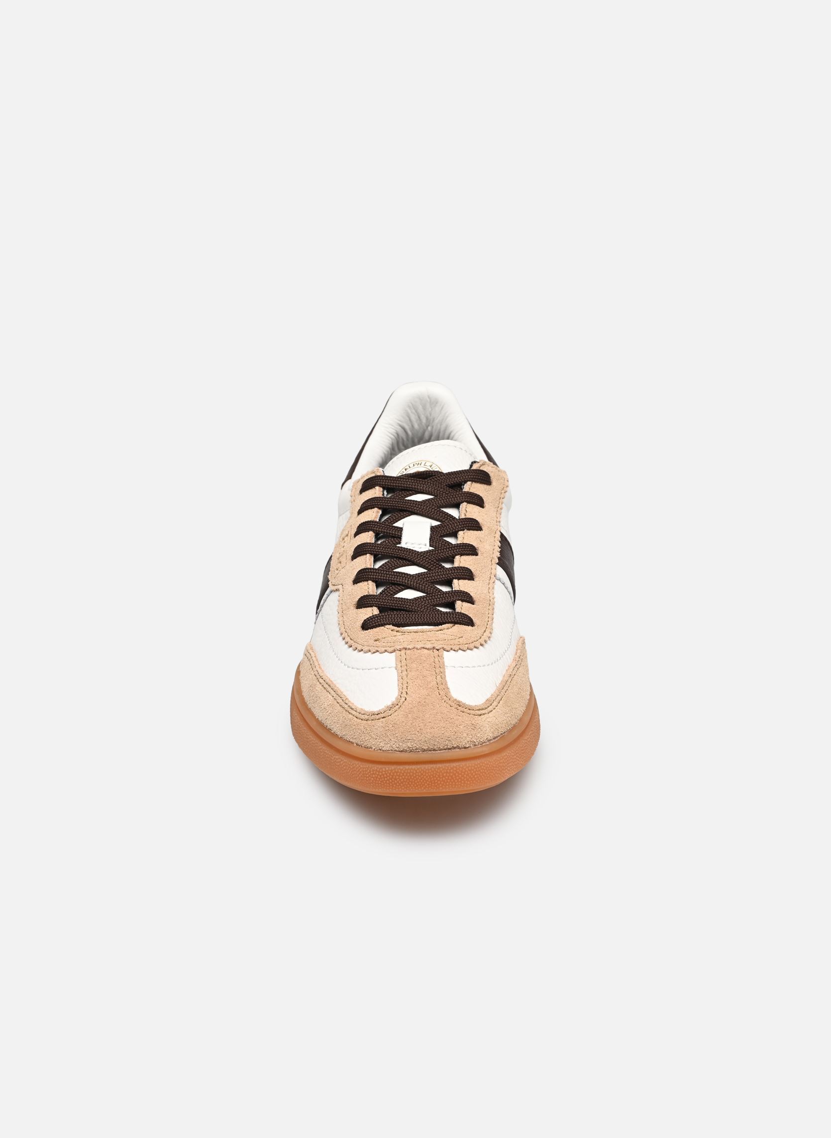 Lage sneakers BEDFORD dames meerkleurig Polo Ralph Lauren Lage sneakers BEDFORD dames meerkleurig DECKWASH WHITE/CLASSIC CAMEL