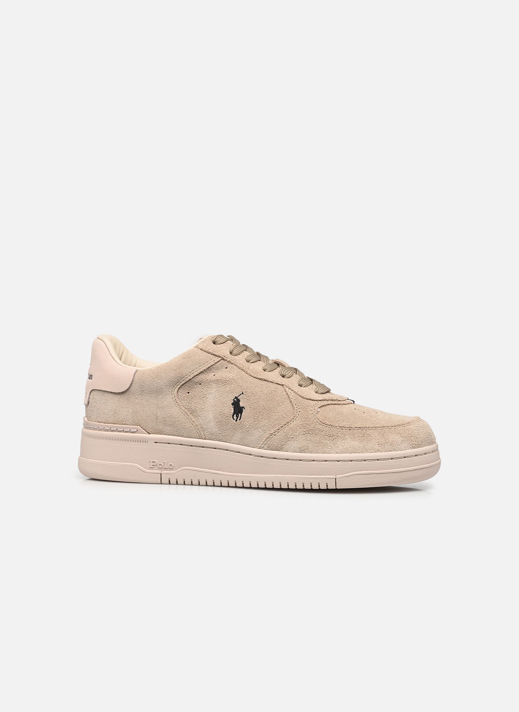 Baskets basses MASTER COURT RIB homme beige Polo Ralph Lauren Baskets basses MASTER COURT RIB homme beige TONAL MILKSHAKE