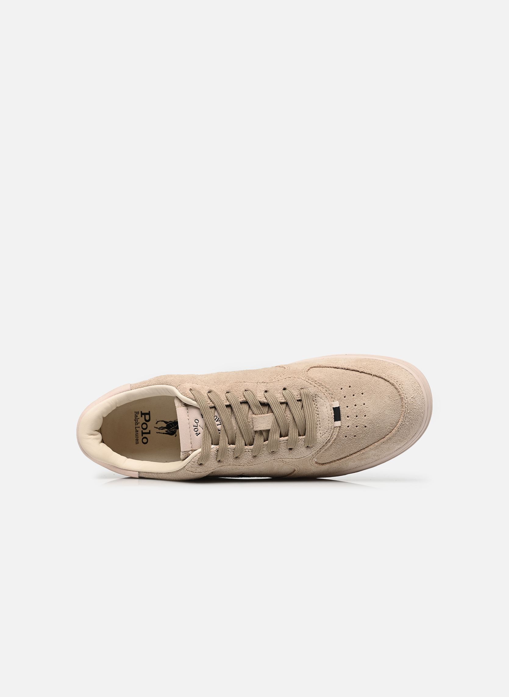 Baskets basses MASTER COURT RIB homme beige Polo Ralph Lauren Baskets basses MASTER COURT RIB homme beige TONAL MILKSHAKE