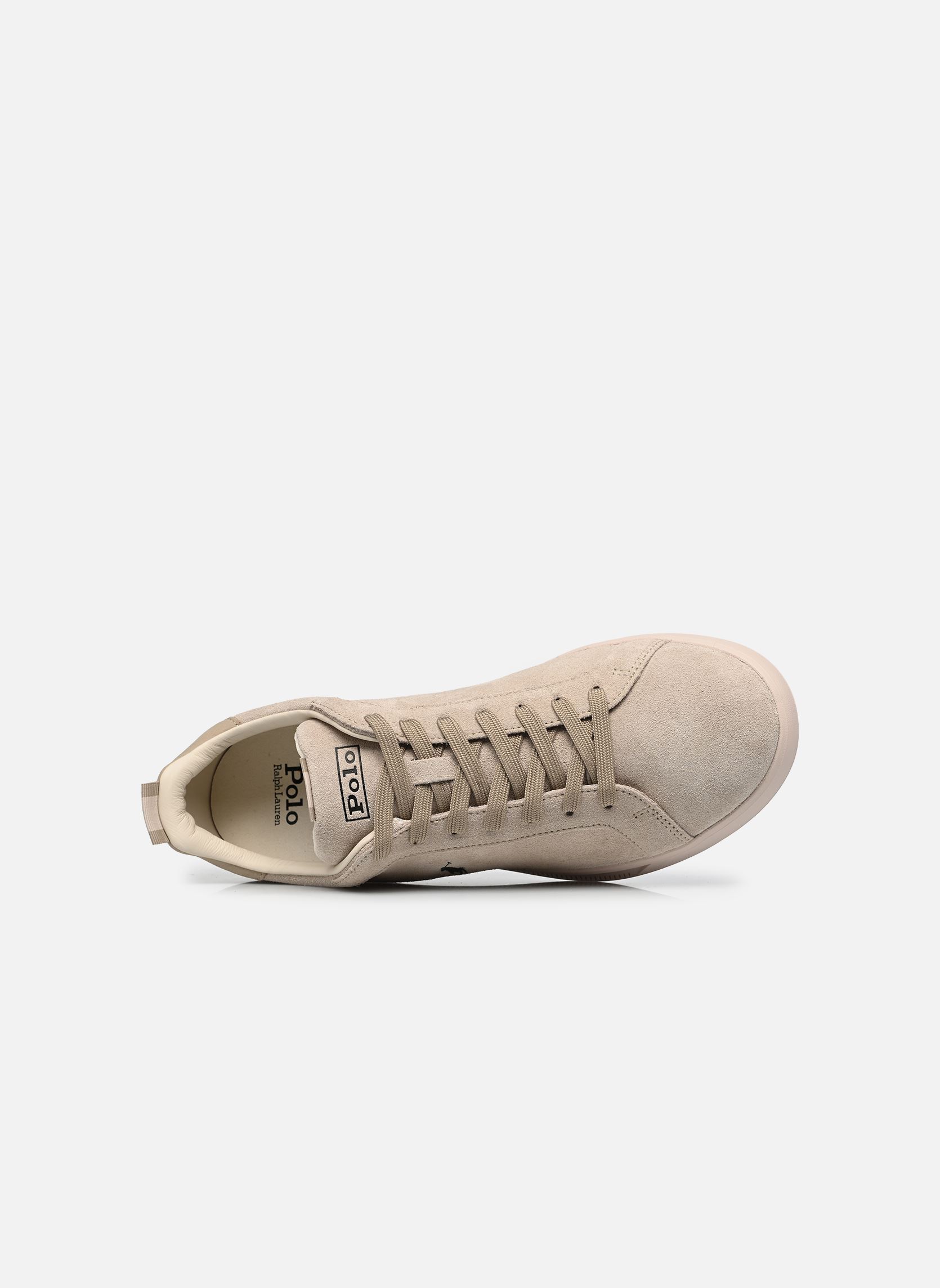 Baskets basses HERITAGE COURT RIB homme beige Polo Ralph Lauren Baskets basses HERITAGE COURT RIB homme beige TONAL MILKSHAKE