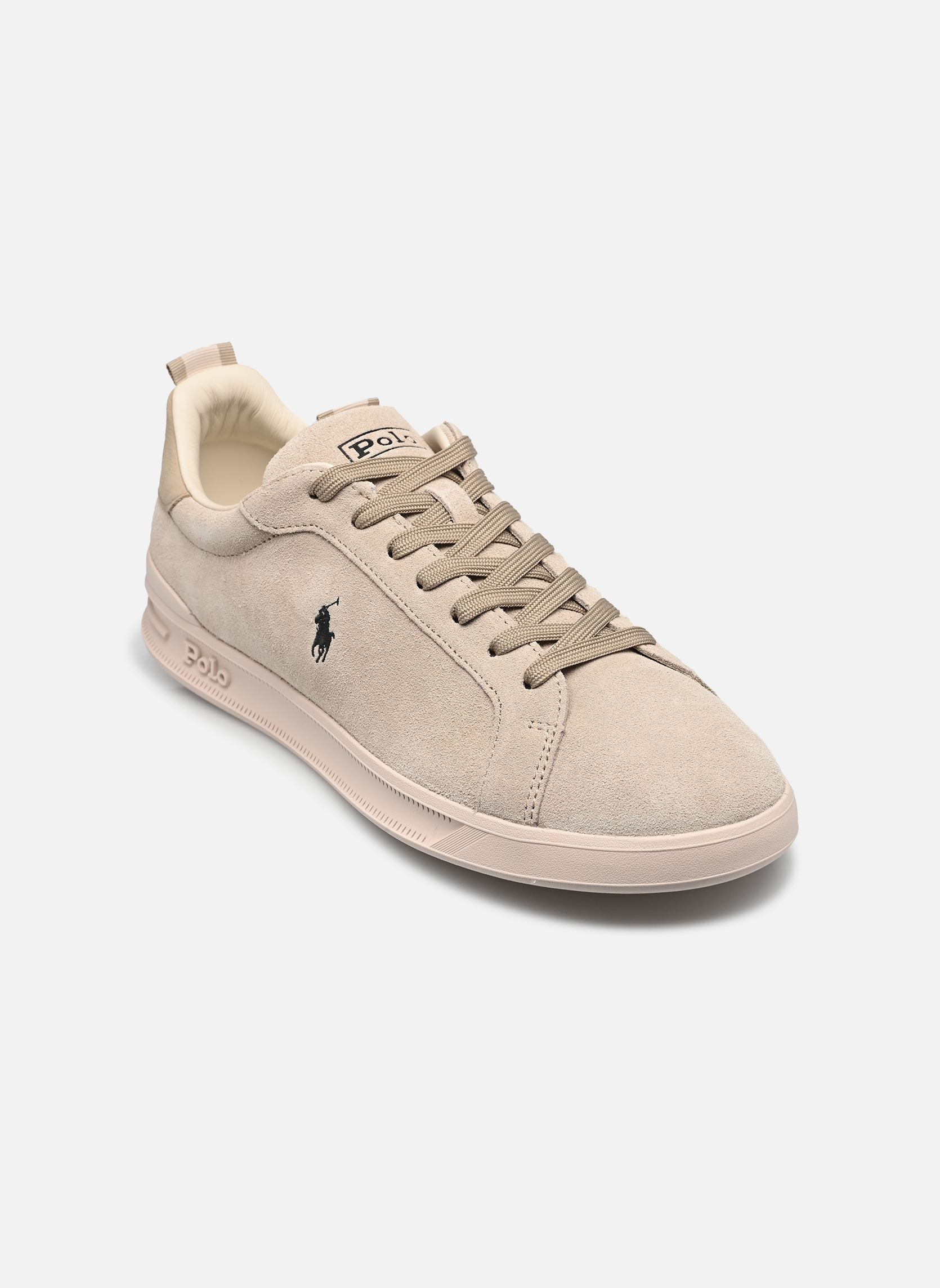 Baskets basses HERITAGE COURT RIB homme beige Polo Ralph Lauren Baskets basses HERITAGE COURT RIB homme beige TONAL MILKSHAKE