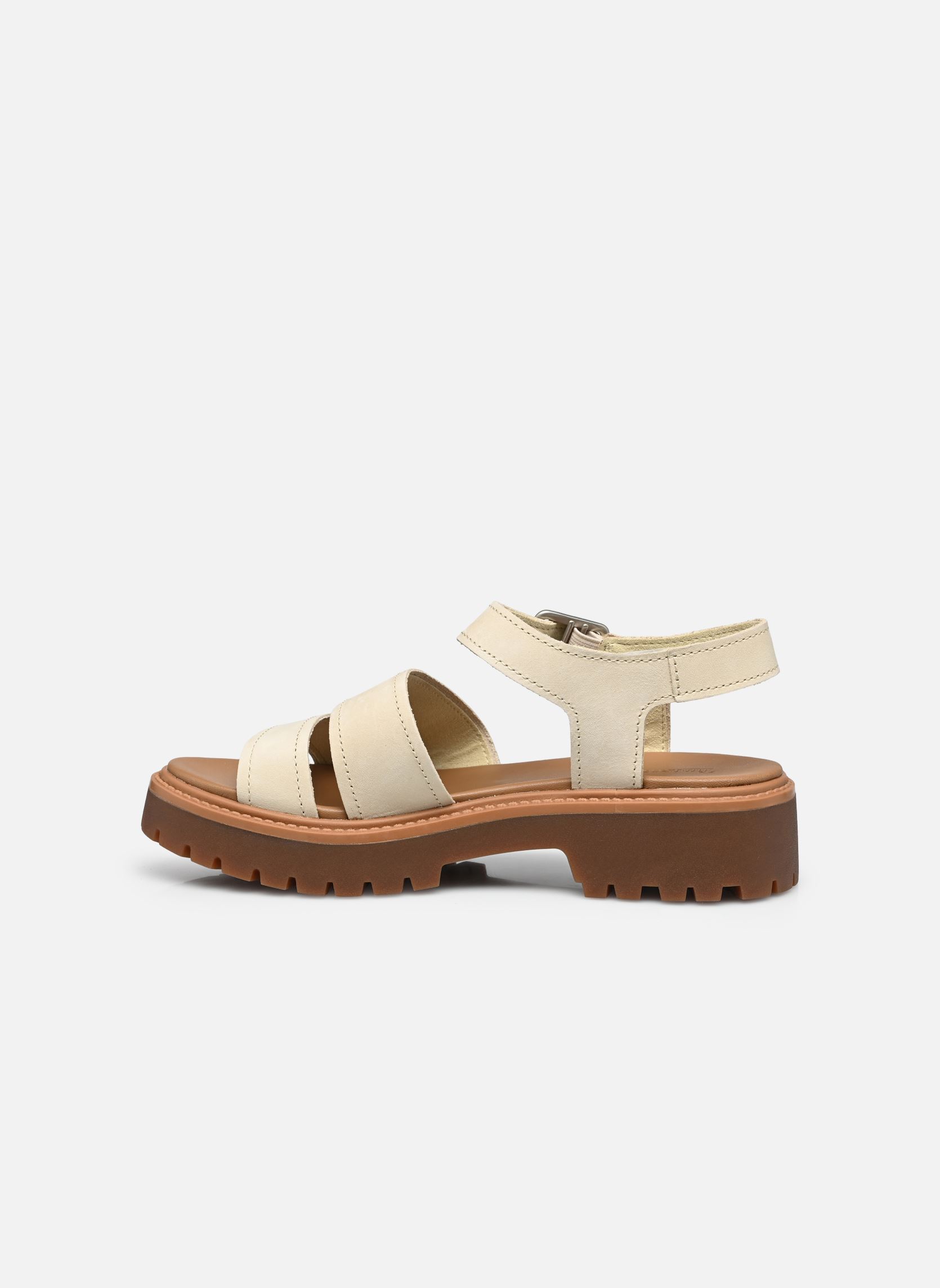 Keil- und Plateausandalen BACKSTRAP SANDAL B damen beige Timberland Keil- und Plateausandalen BACKSTRAP SANDAL B damen beige LIGHT BEIGE NUBUCK