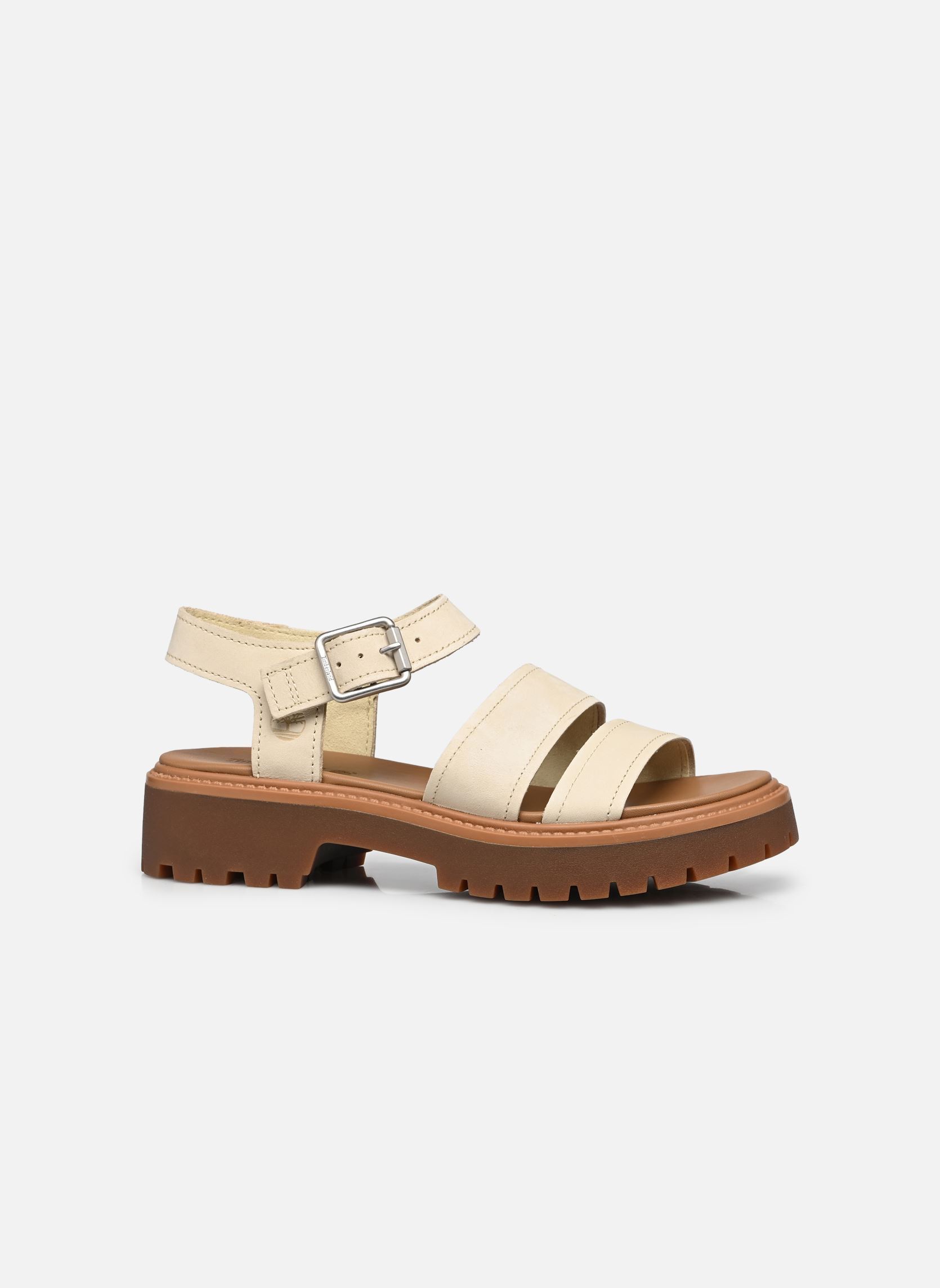 Keil- und Plateausandalen BACKSTRAP SANDAL B damen beige Timberland Keil- und Plateausandalen BACKSTRAP SANDAL B damen beige LIGHT BEIGE NUBUCK