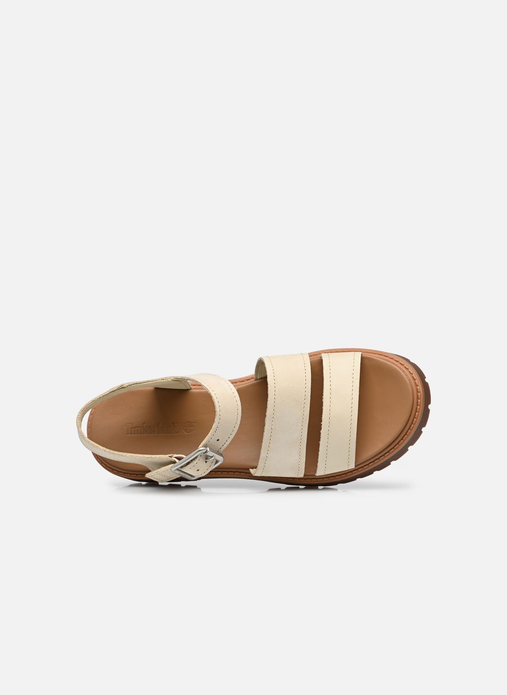 Keil- und Plateausandalen BACKSTRAP SANDAL B damen beige Timberland Keil- und Plateausandalen BACKSTRAP SANDAL B damen beige LIGHT BEIGE NUBUCK