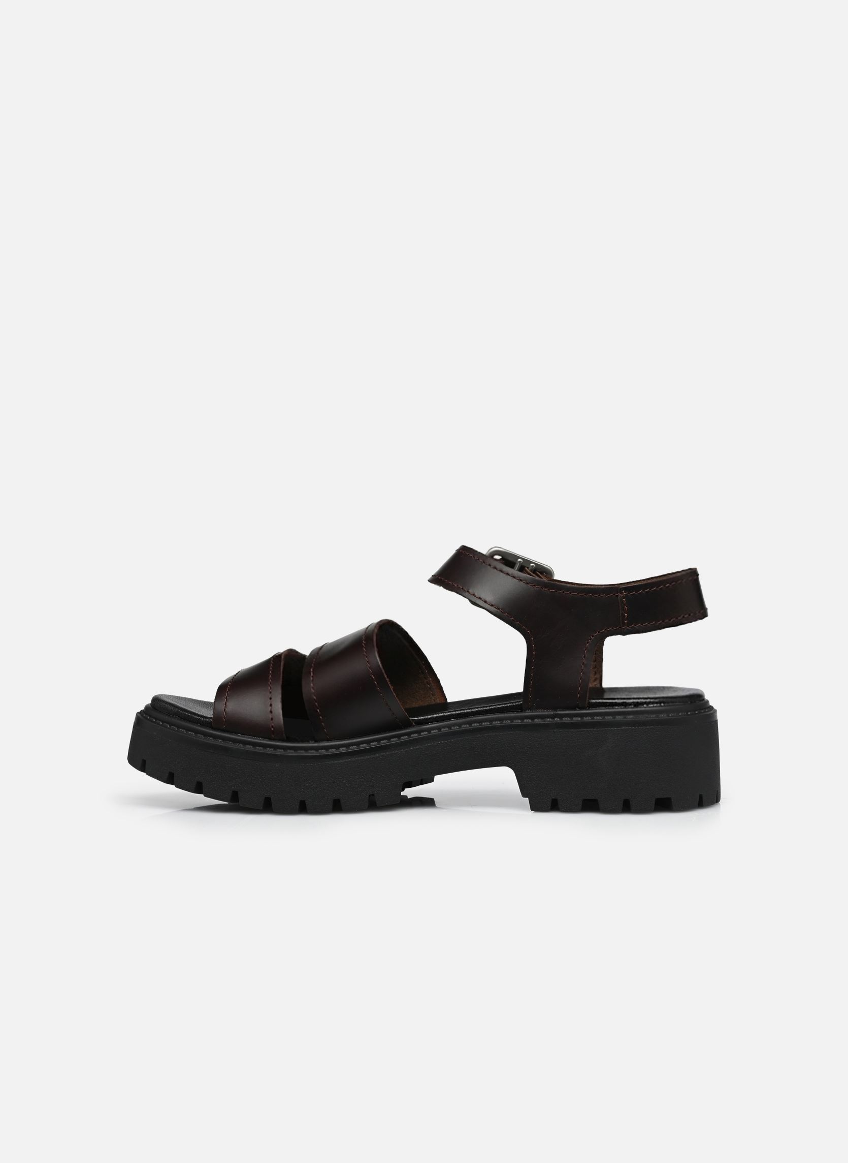 Sandales compensées et plateformes BACKSTRAP SANDAL B femme marron Timberland Sandales compensées et plateformes BACKSTRAP SANDAL B femme marron DARK BROWN FULL GRAIN