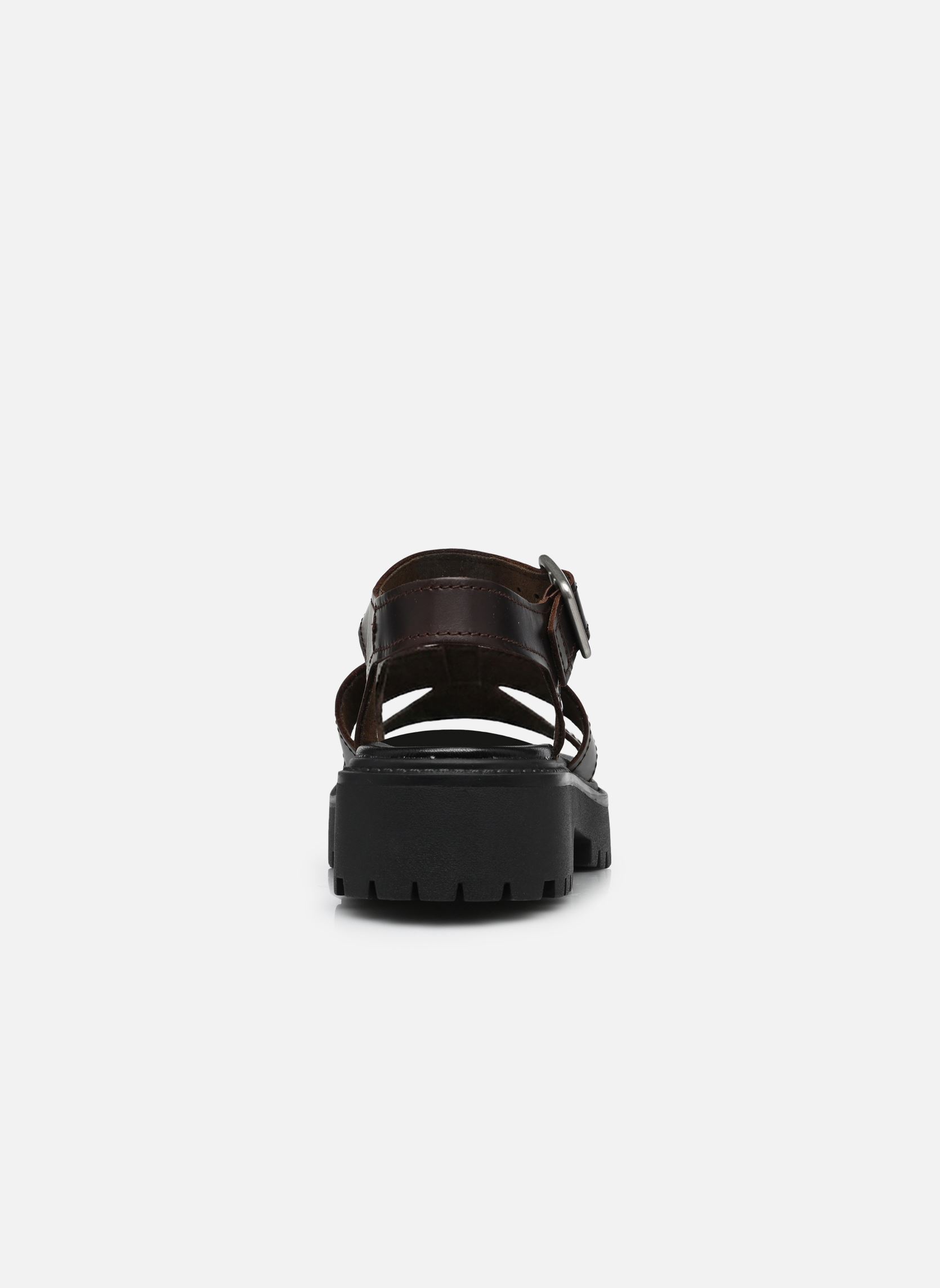Sandales compensées et plateformes BACKSTRAP SANDAL B femme marron Timberland Sandales compensées et plateformes BACKSTRAP SANDAL B femme marron DARK BROWN FULL GRAIN