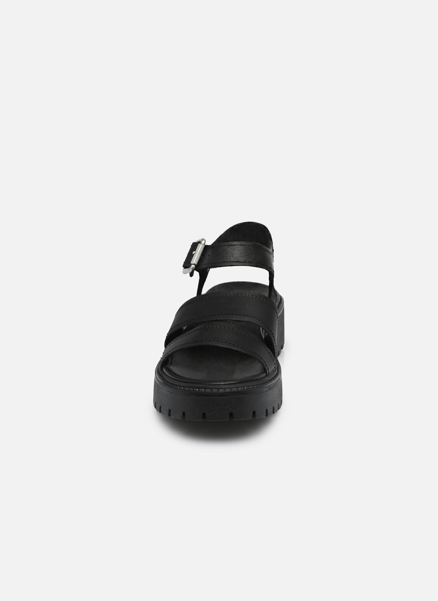 Sandalen met sleehak en plateau BACKSTRAP SANDAL B dames zwart Timberland Sandalen met sleehak en plateau BACKSTRAP SANDAL B dames zwart BLACK FULL GRAIN 1