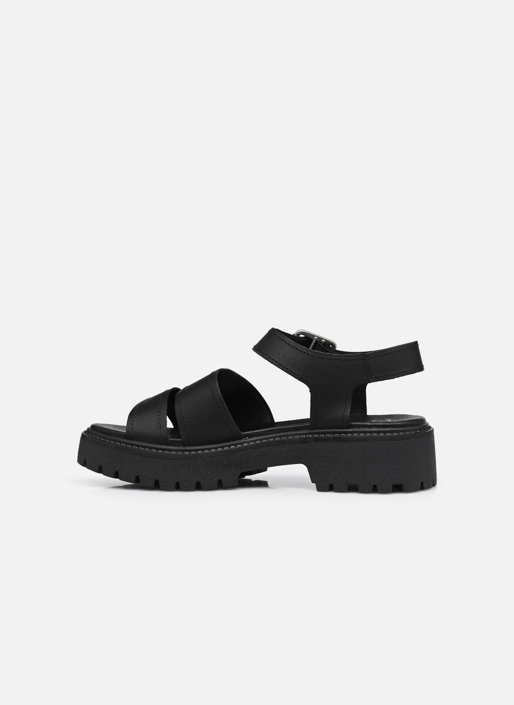 Sandalen met sleehak en plateau BACKSTRAP SANDAL B dames zwart Timberland Sandalen met sleehak en plateau BACKSTRAP SANDAL B dames zwart BLACK FULL GRAIN 1
