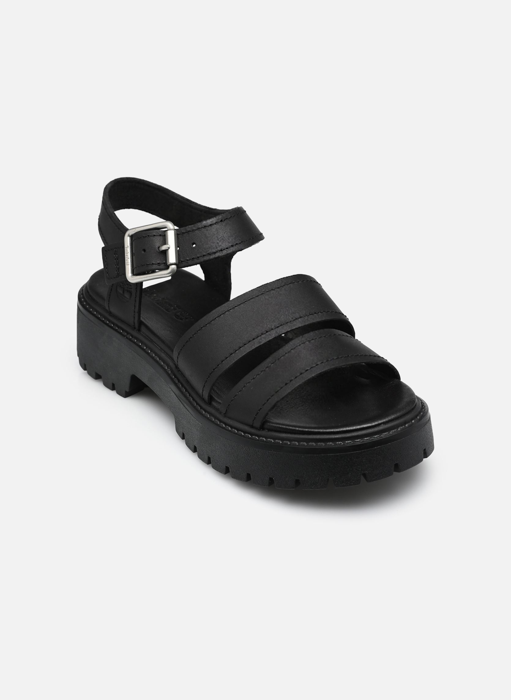 Sandalen met sleehak en plateau BACKSTRAP SANDAL B dames zwart Timberland Sandalen met sleehak en plateau BACKSTRAP SANDAL B dames zwart BLACK FULL GRAIN 1