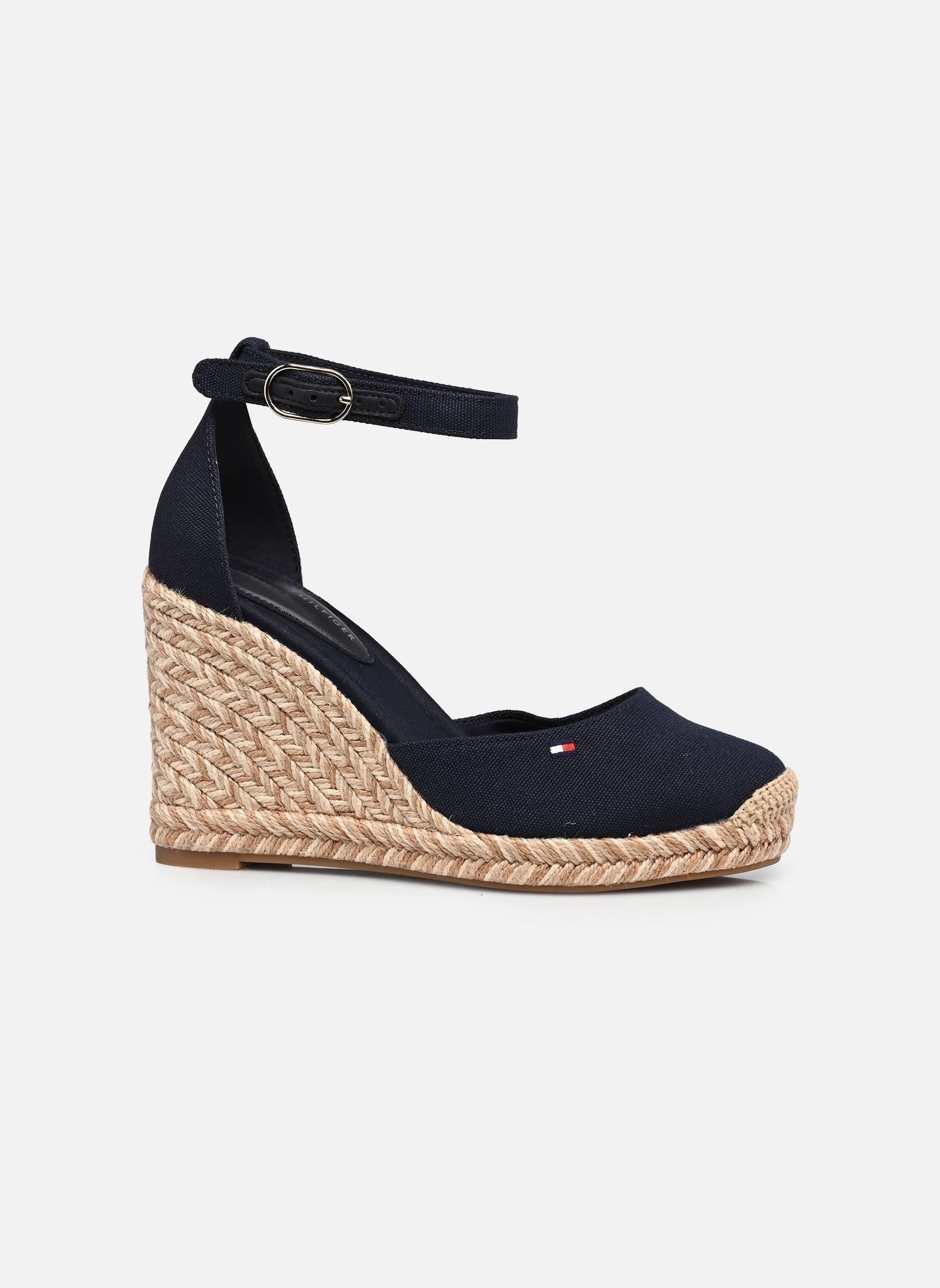 Keil- und Plateau-Espadrilles FLAG HIGH WEDGE ESPA B damen blau Tommy Hilfiger Keil- und Plateau-Espadrilles FLAG HIGH WEDGE ESPA B damen blau BLUE 1
