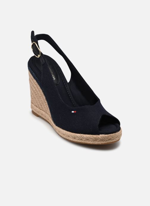 Tommy Hilfiger Keil- und Plateau-Espadrilles FLAG HIGH WEDGE ESPA A damen blau