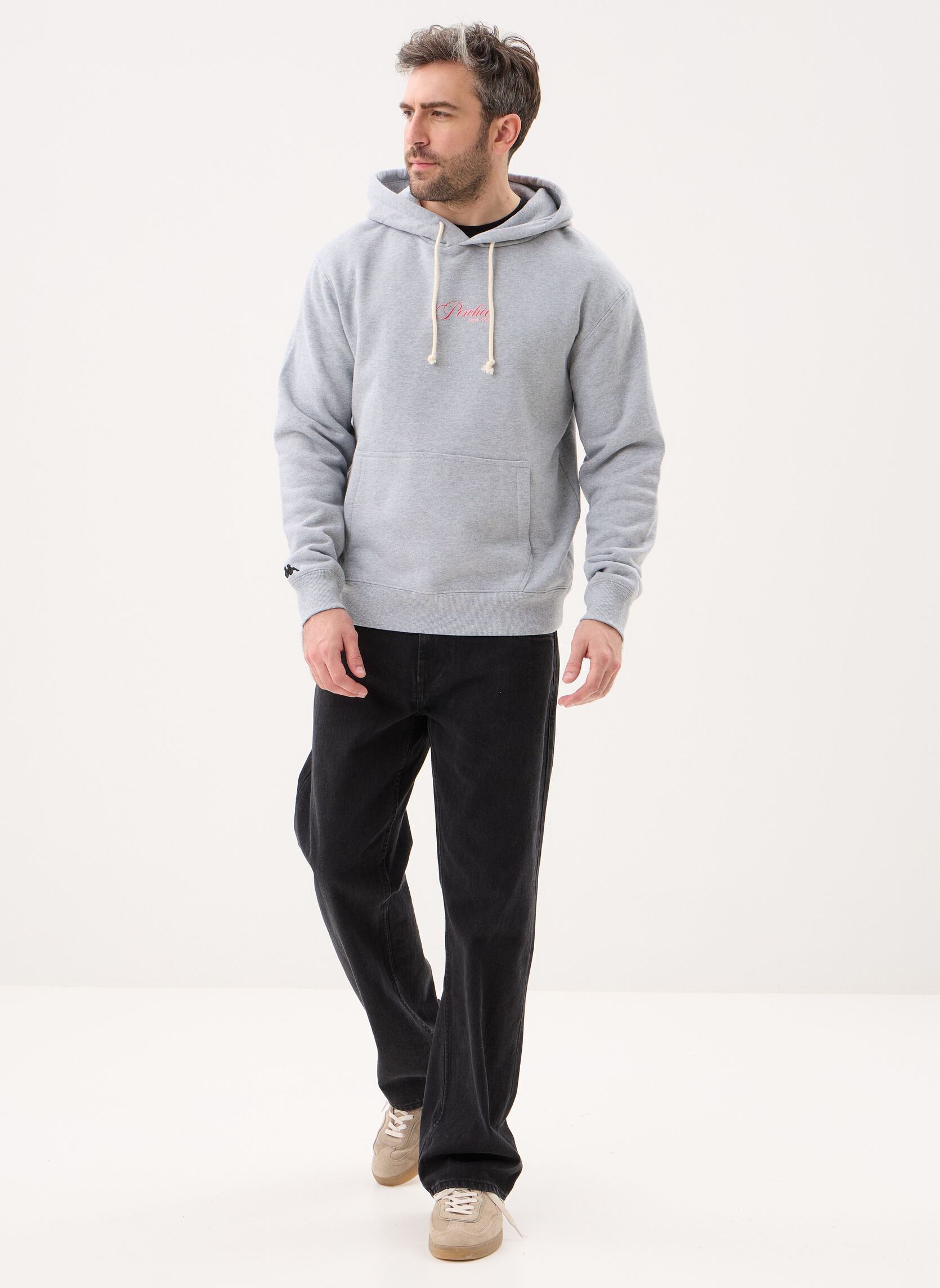 Kapuzenpullover AUTHENTIC GRAMYS BLANK herren grau Kappa Kapuzenpullover AUTHENTIC GRAMYS BLANK herren grau GREY MD
