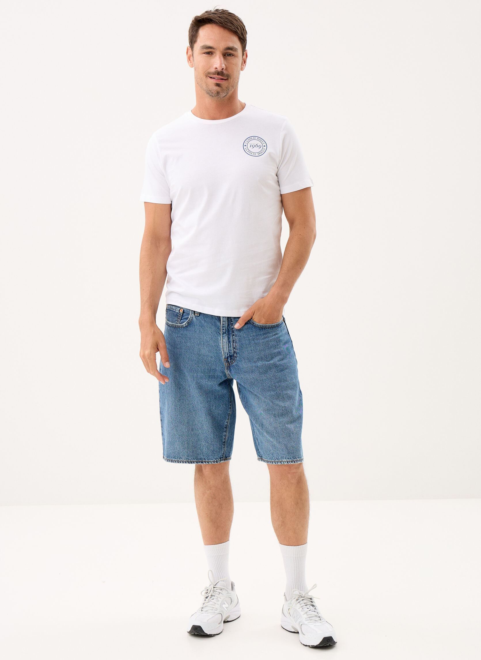 T-shirts JENNO heren wit Kappa T-shirts JENNO heren wit WHITE