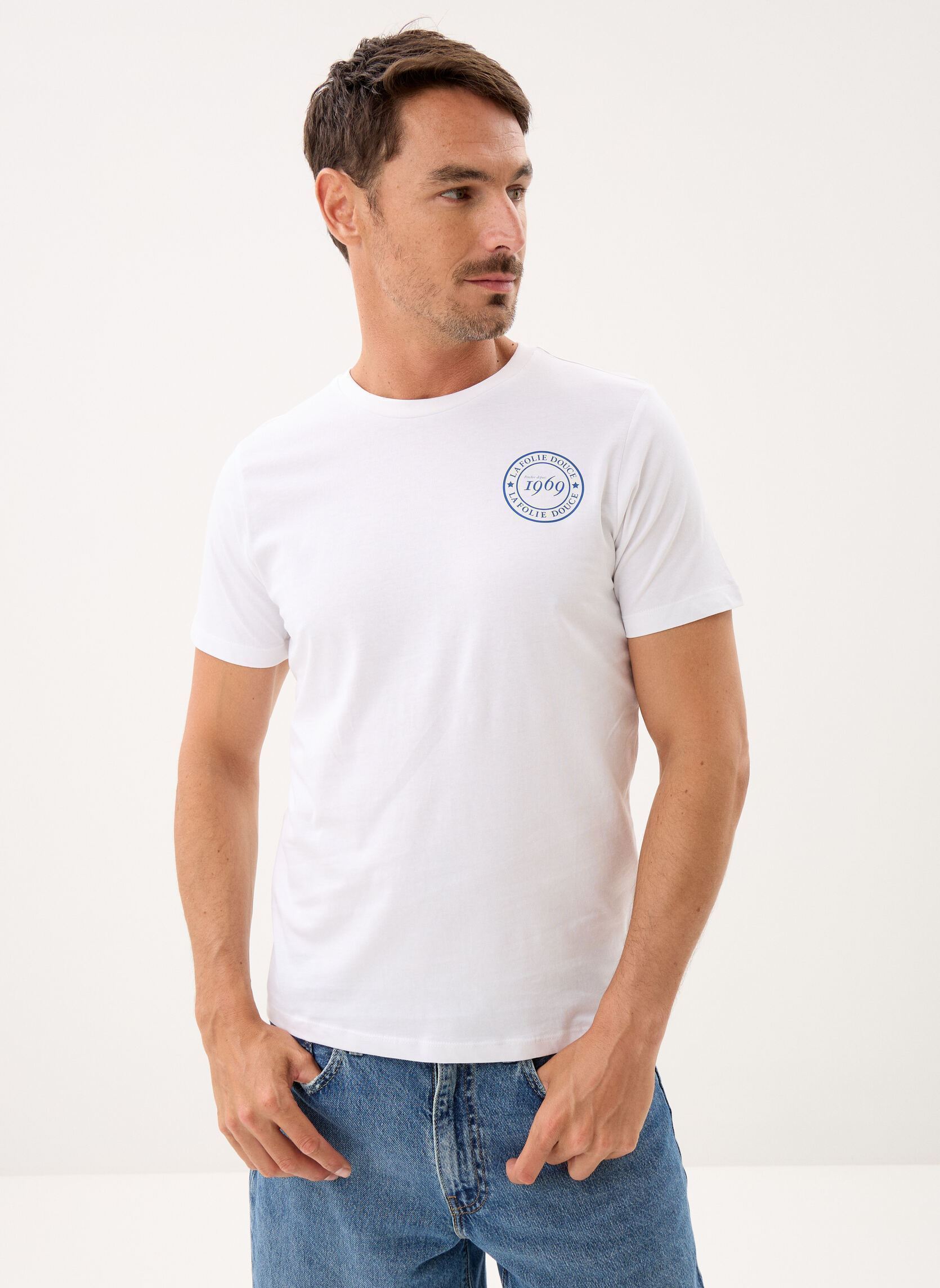 T-shirts JENNO heren wit Kappa T-shirts JENNO heren wit WHITE