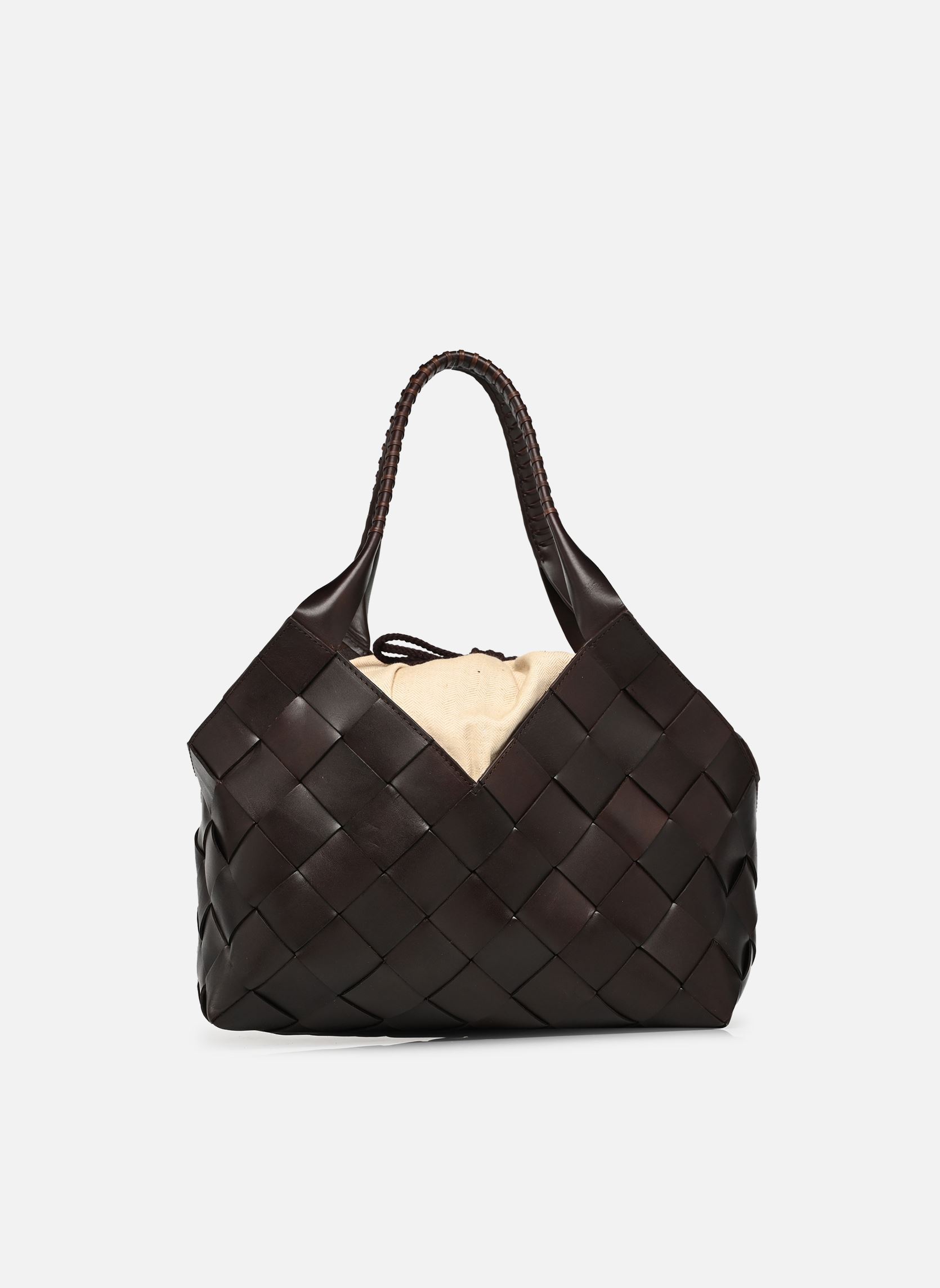 Cabas et tote bags Castello femme marron Dragon Diffusion Cabas et tote bags Castello femme marron DARK BROWN