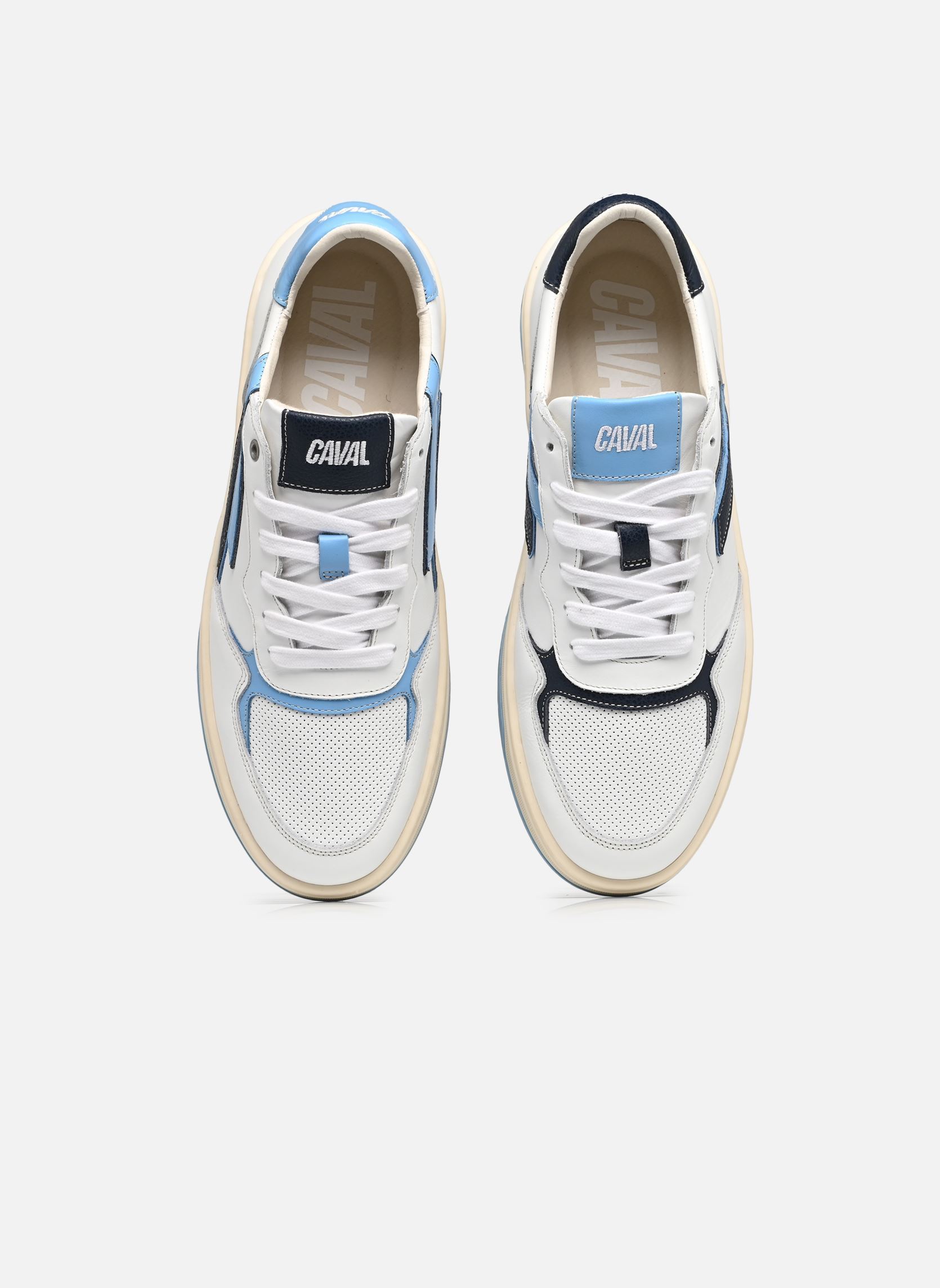 Baskets basses FLOW homme blanc Caval Baskets basses FLOW homme blanc COLD BLUE