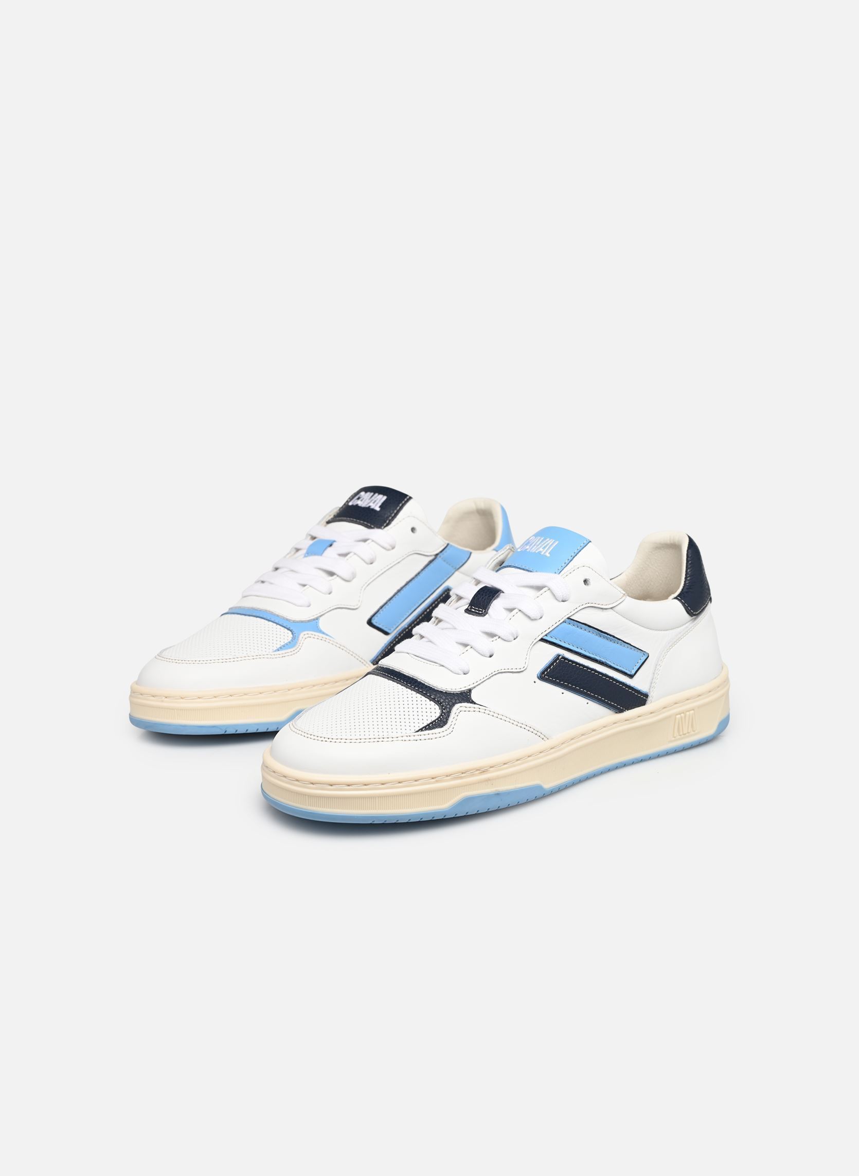 Baskets basses FLOW homme blanc Caval Baskets basses FLOW homme blanc COLD BLUE