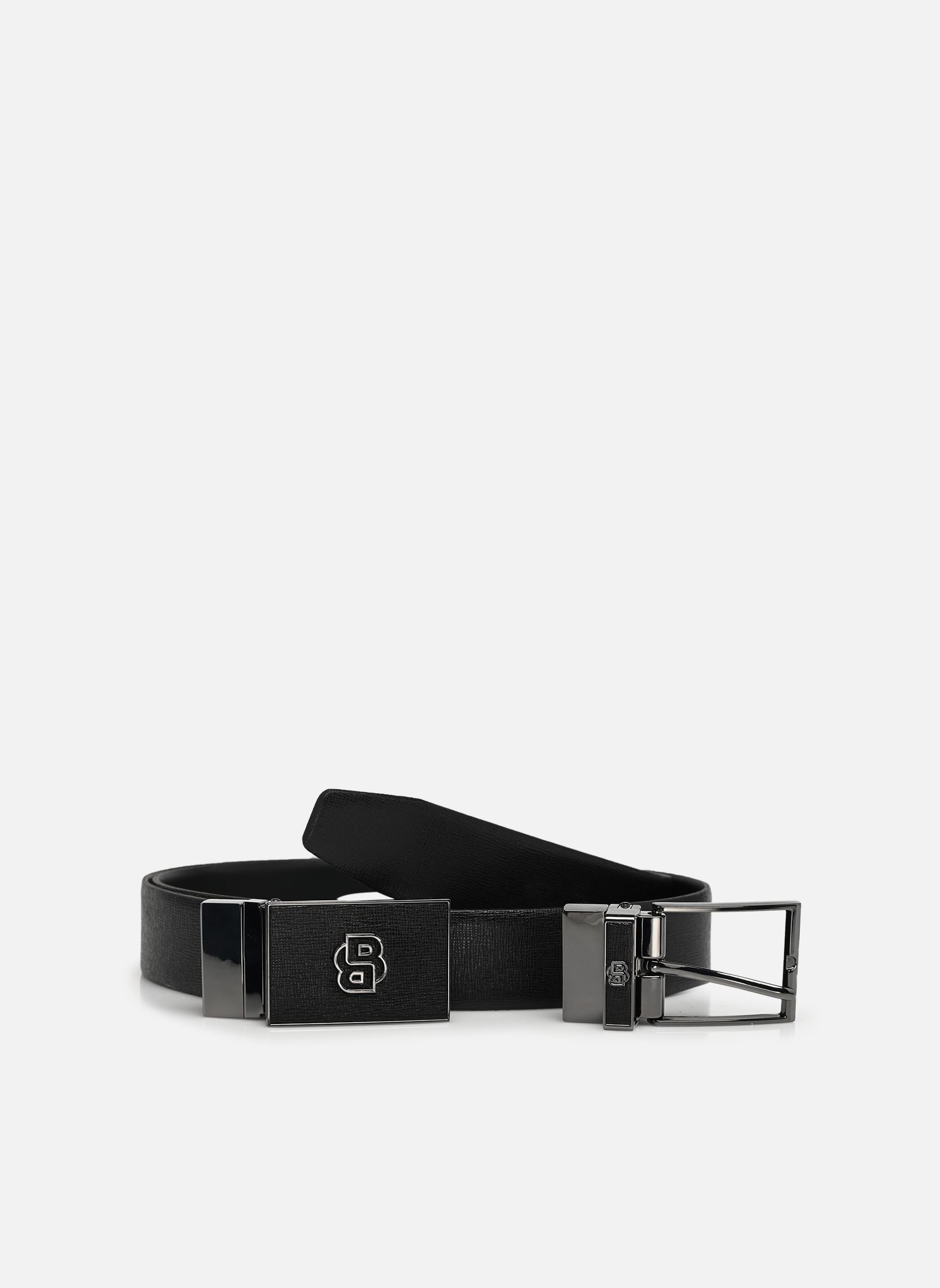 Ceintures B_Icon_O-Plq_Gb35_sp homme noir BOSS Ceintures B_Icon_O-Plq_Gb35_sp homme noir 001-BLACK