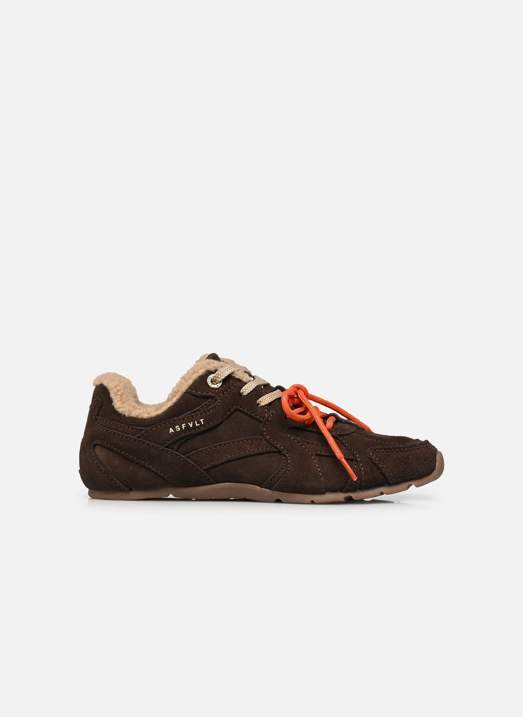 Baskets basses City Run Flat femme marron ASFVLT Baskets basses City Run Flat femme marron DARK BROWN/ SHERPA