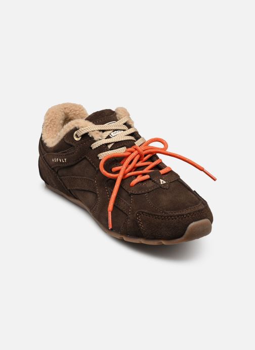 ASFVLT Baskets basses City Run Flat femme marron