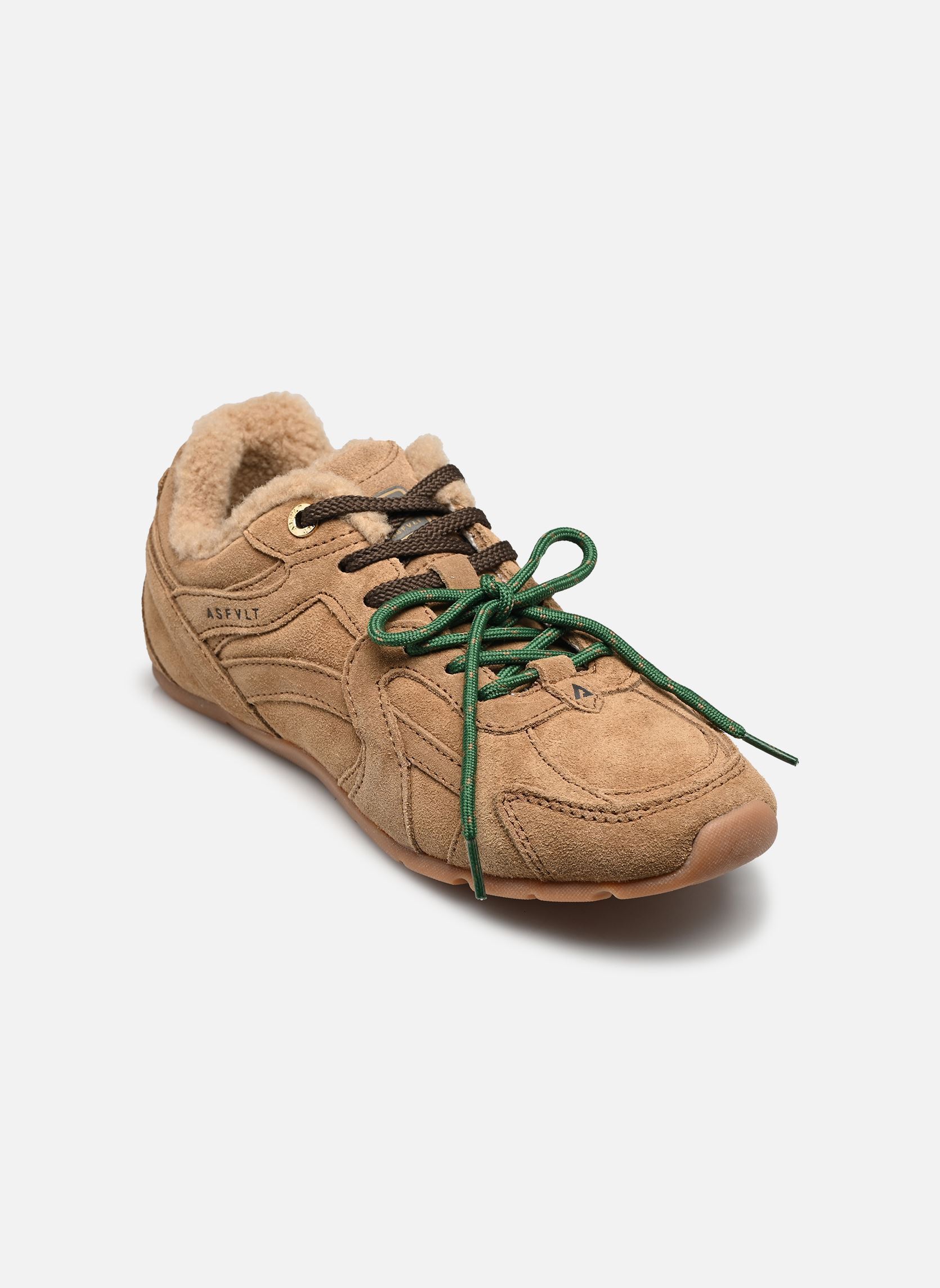 Baskets basses City Run Flat femme beige ASFVLT Baskets basses City Run Flat femme beige TANIN/GUM