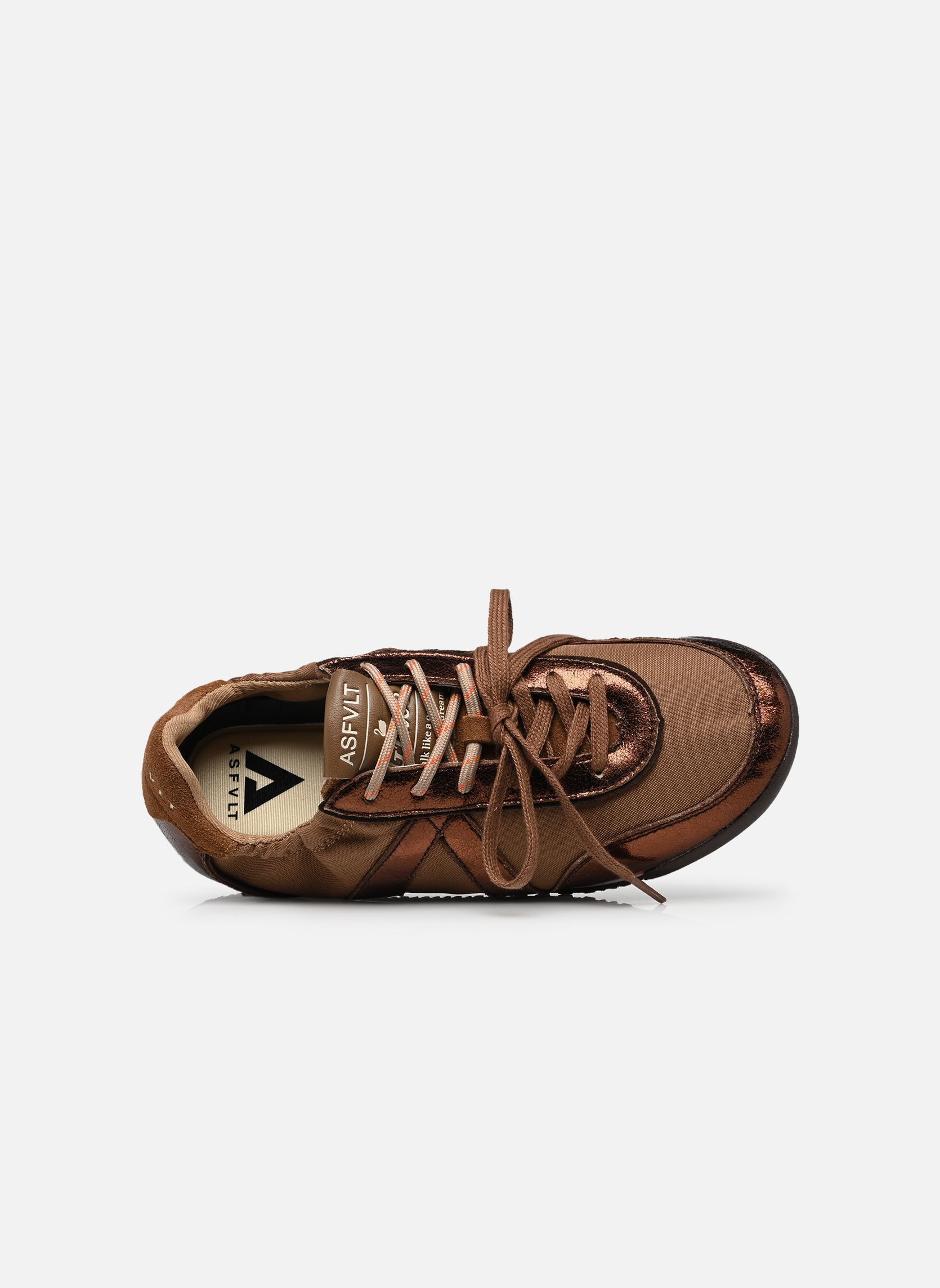 Baskets basses Grace femme marron ASFVLT Baskets basses Grace femme marron BROWN CRACKED