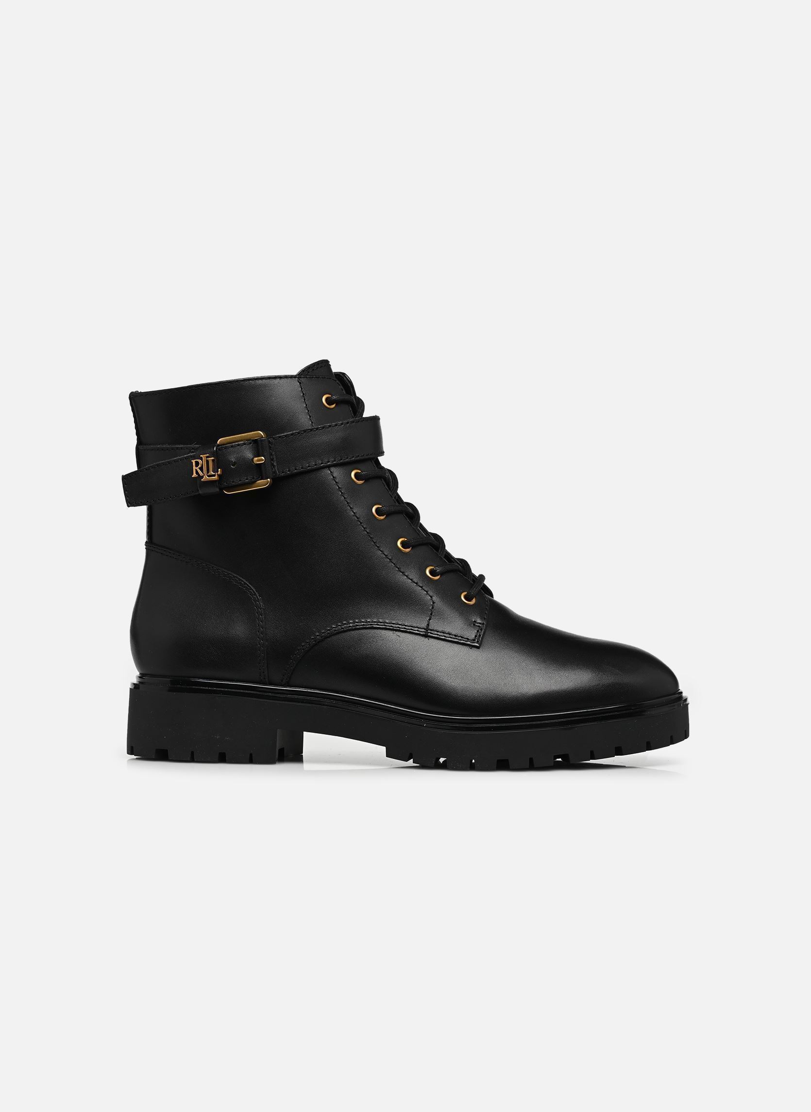 Geschnürte Stiefeletten Allyson Logo-Boots-Bootie damen schwarz Lauren Ralph Lauren Geschnürte Stiefeletten Allyson Logo-Boots-Bootie damen schwarz BLACK