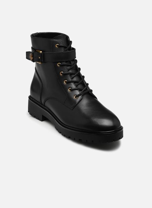 Lauren Ralph Lauren Bottines à lacets Allyson Logo-Boots-Bootie femme noir