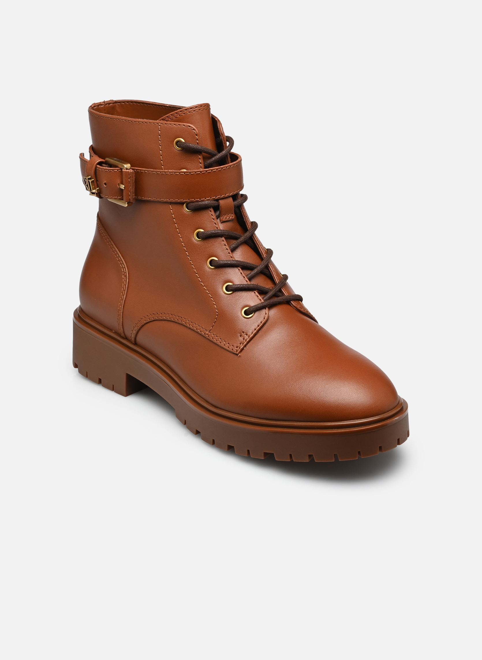 Geschnürte Stiefeletten Allyson Logo-Boots-Bootie damen braun Lauren Ralph Lauren Geschnürte Stiefeletten Allyson Logo-Boots-Bootie damen braun LAUREN TAN