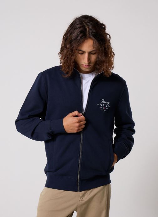 Tommy Hilfiger Sweats zippés Script Stack Fz Stan homme bleu
