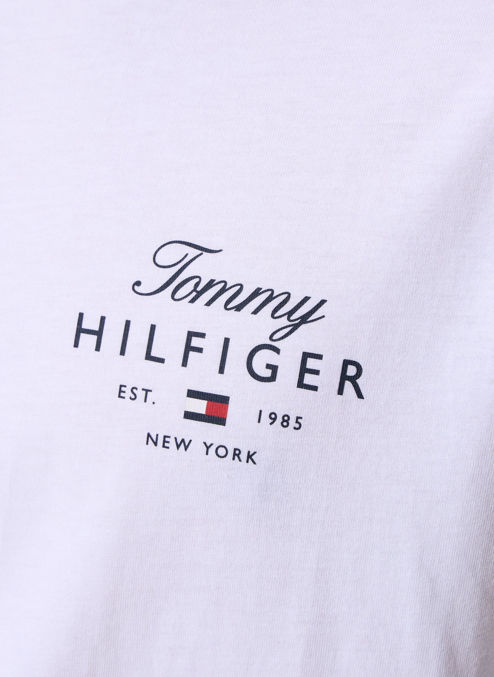 Tee-shirts Script Stack Regular homme blanc Tommy Hilfiger Tee-shirts Script Stack Regular homme blanc White