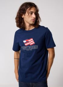 T-Shirts Rwb Main Flag Regular herren blau Tommy Hilfiger T-Shirts Rwb Main Flag Regular herren blau Carbon Navy